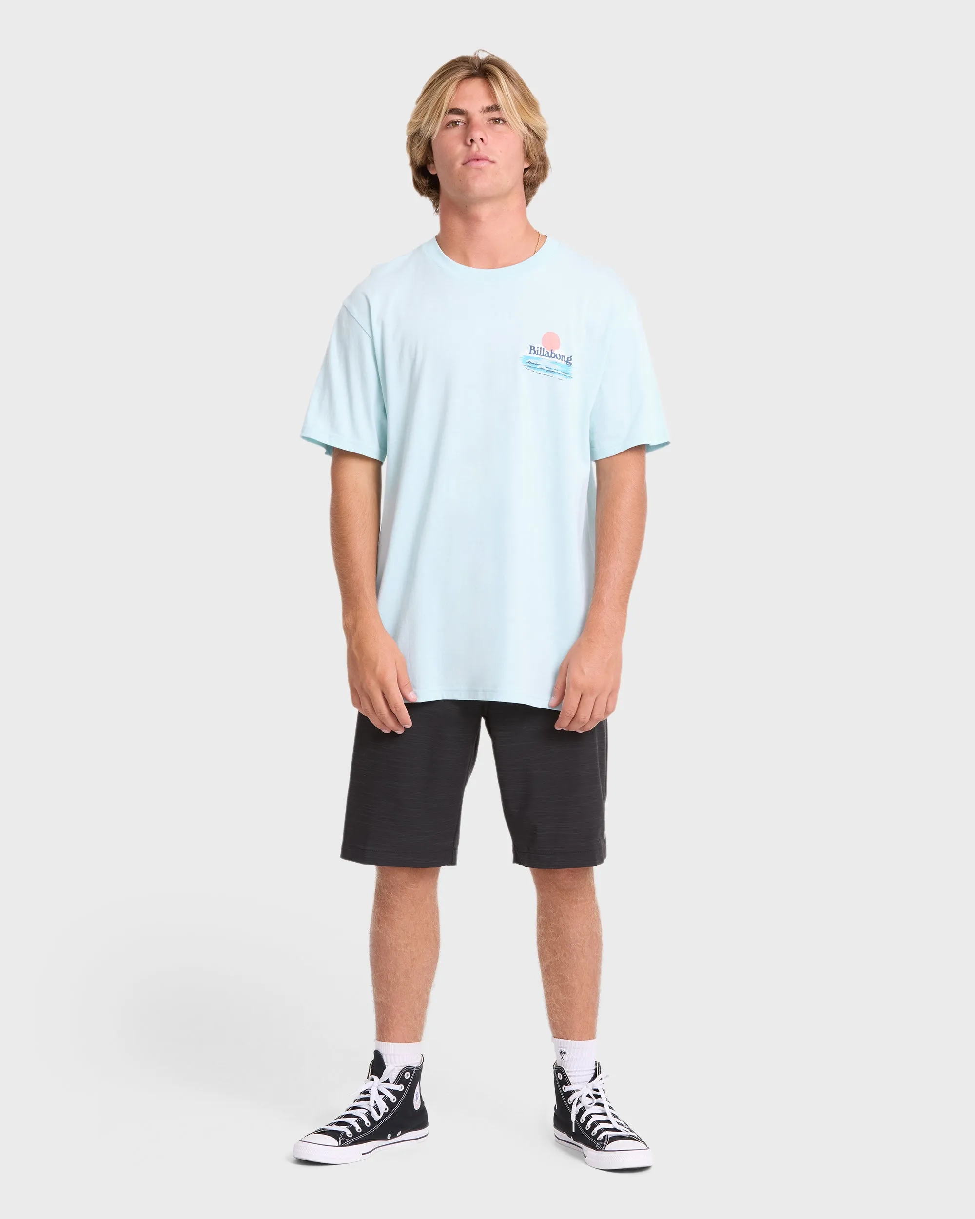 Lounge Premium Short Sleeve Knit Graphic T-Shirt - Coastal Blue sold by Billabong product image thumbnail 3