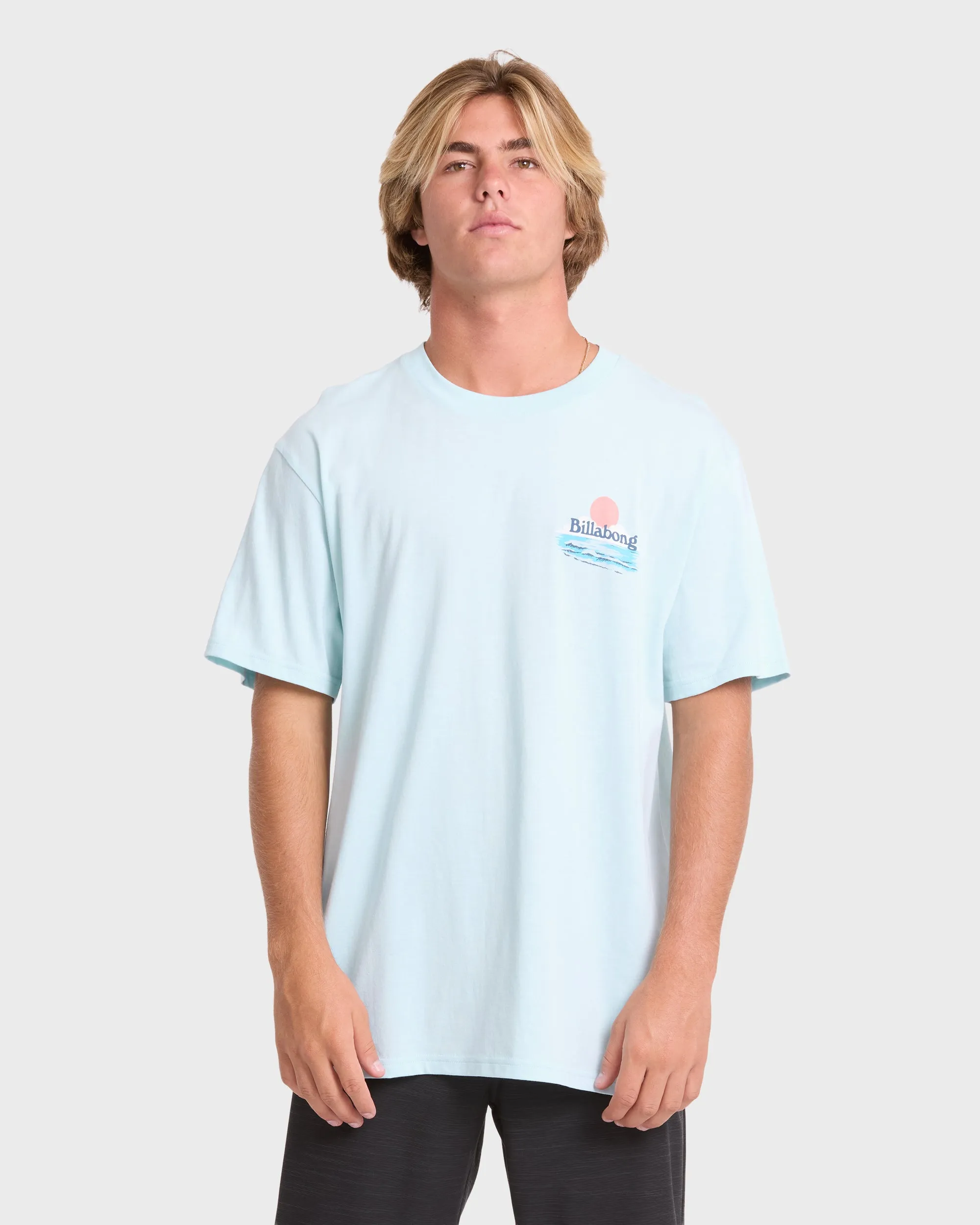 Lounge Premium Short Sleeve Knit Graphic T-Shirt - Coastal Blue sold by Billabong product image thumbnail 2
