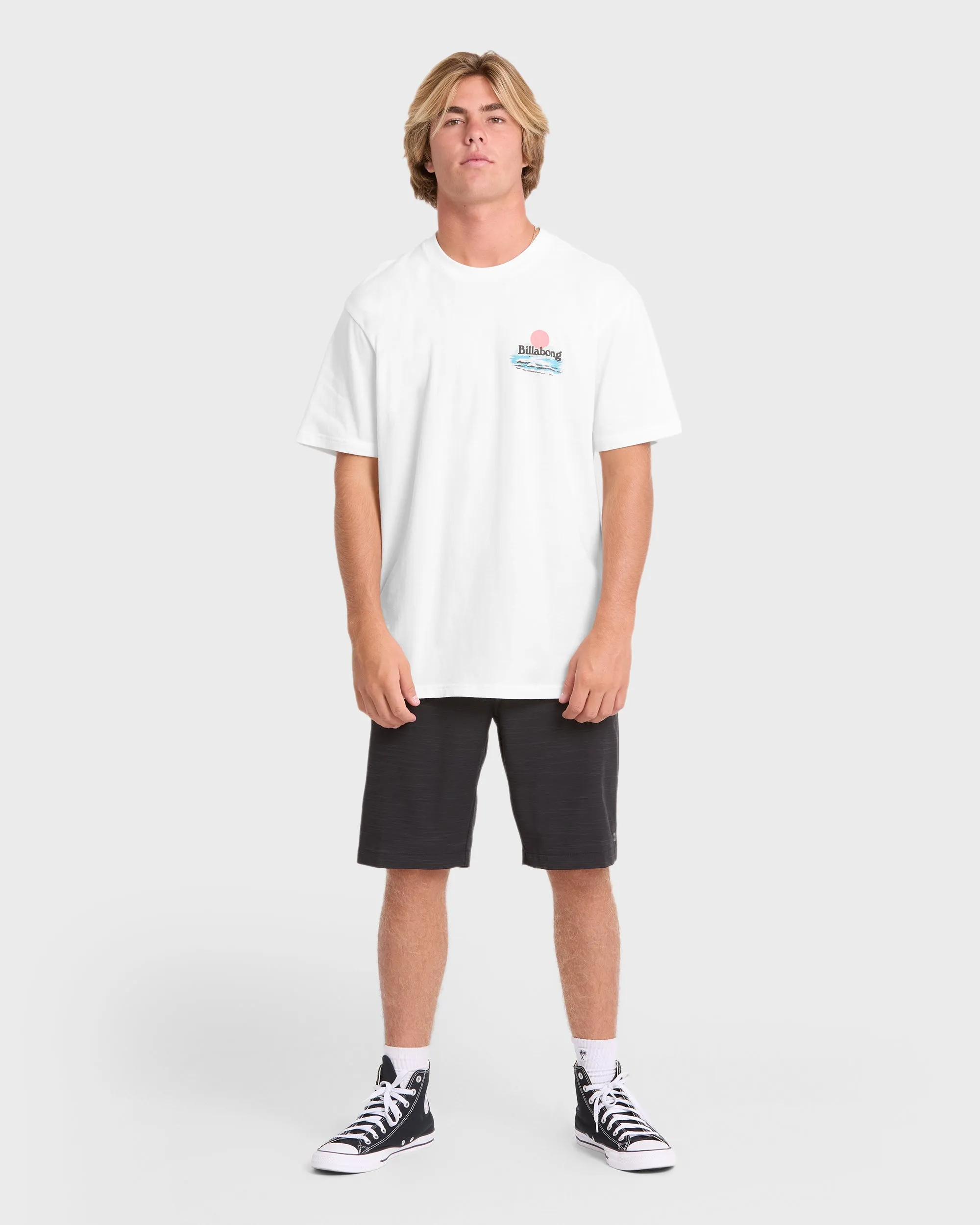 Lounge Premium Short Sleeve Knit Graphic T-Shirt - Off White sold by Billabong product image thumbnail 3