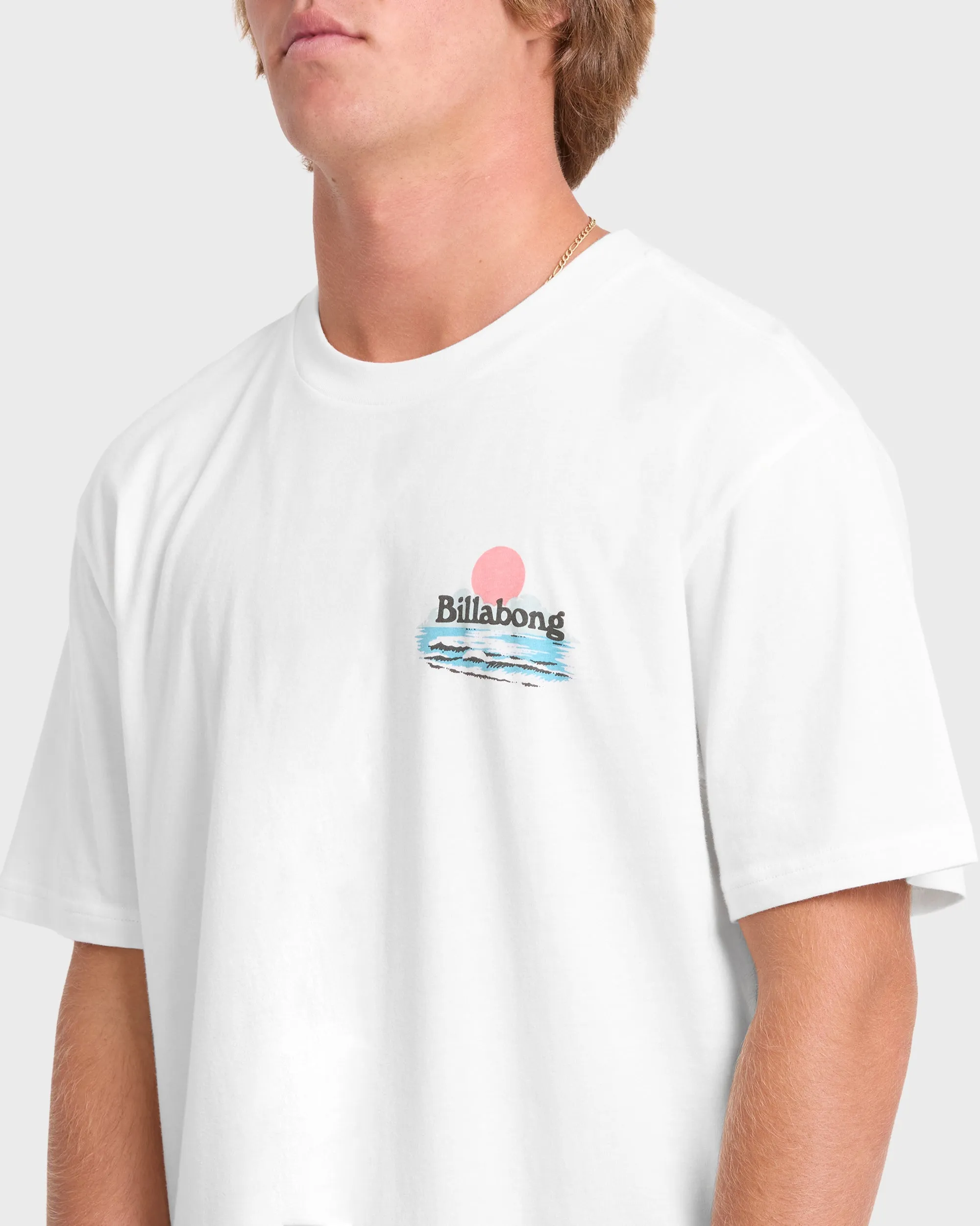 Lounge Premium Short Sleeve Knit Graphic T-Shirt - Off White sold by Billabong product image thumbnail 5
