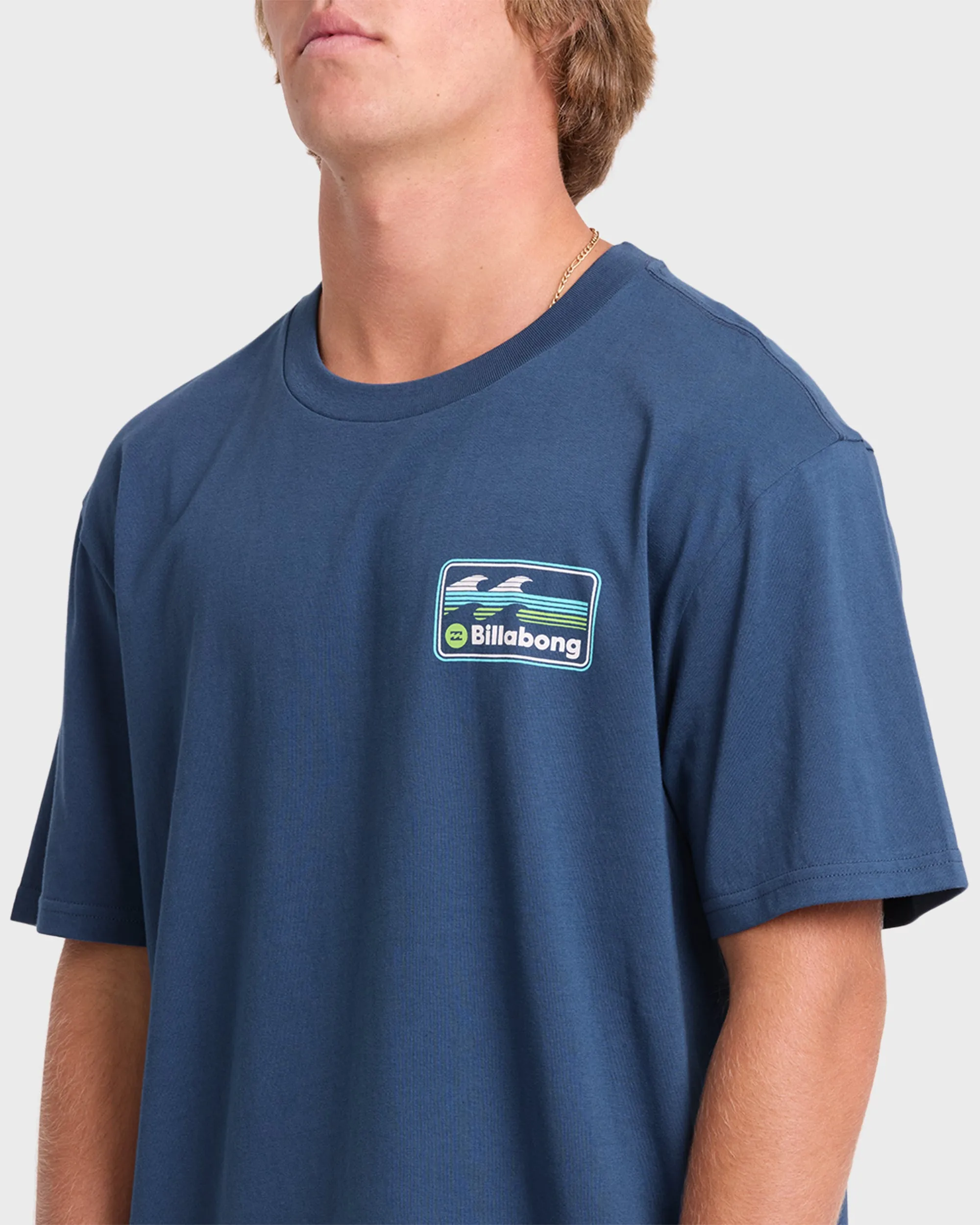Runner Premium Short Sleeve Cotton T-Shirt - Dark Denim sold by Billabong product image thumbnail 5