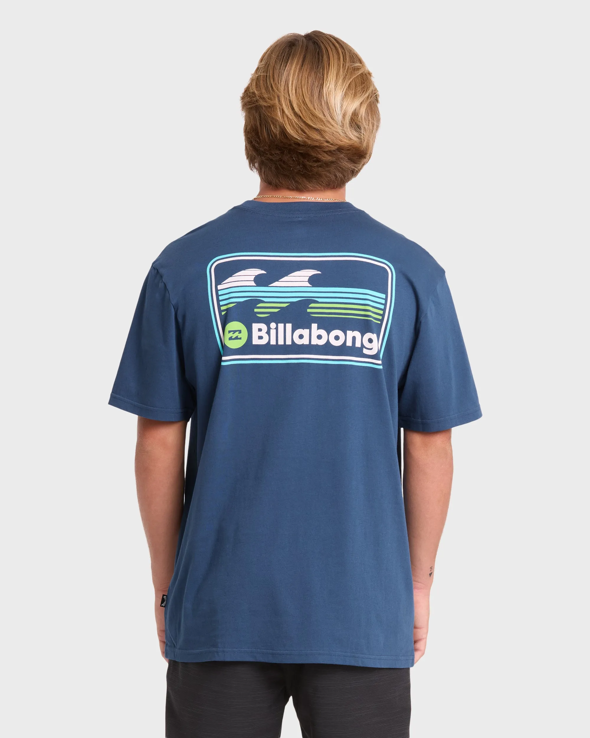 Runner Premium Short Sleeve Cotton T-Shirt - Dark Denim sold by Billabong product image thumbnail 2