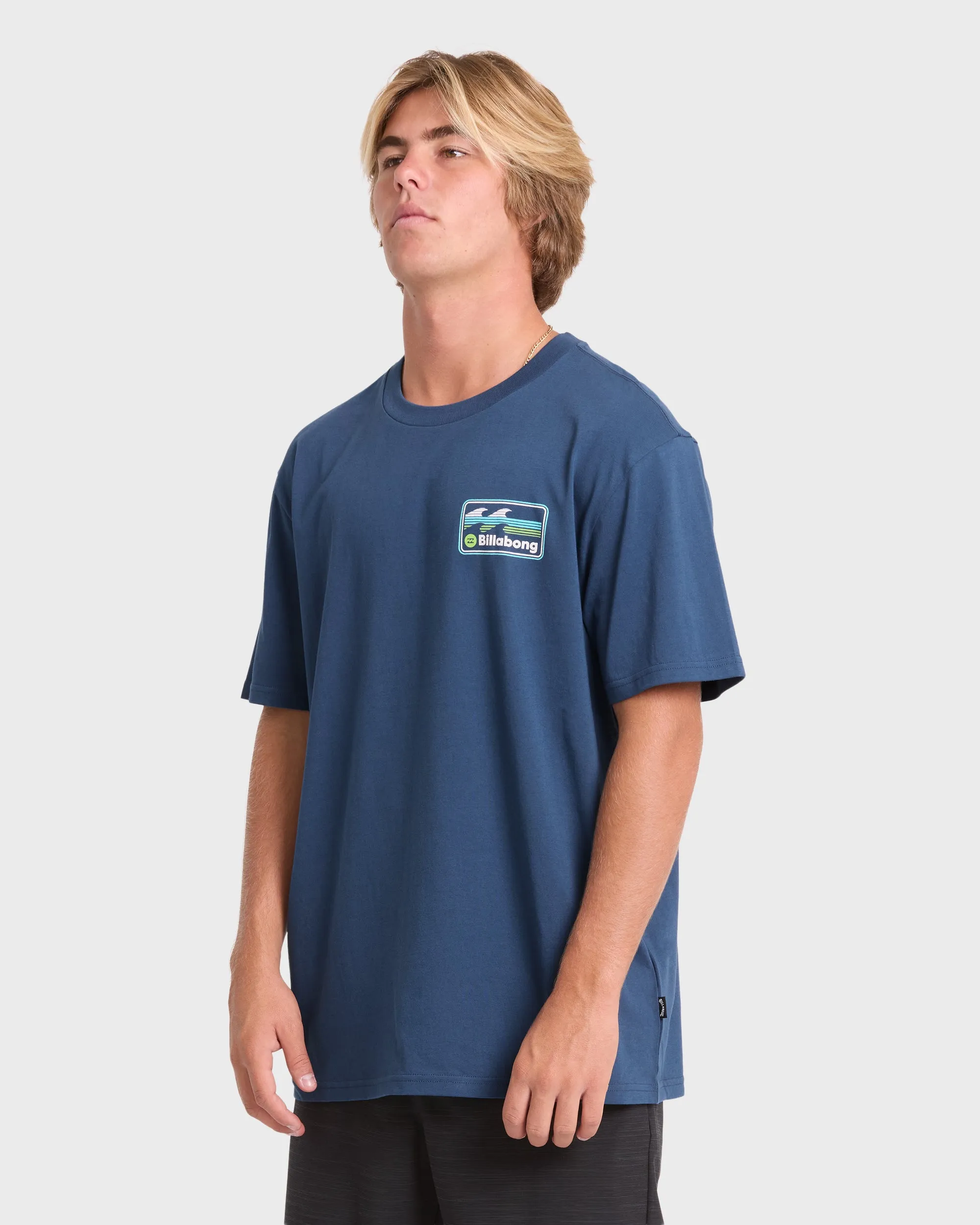 Runner Premium Short Sleeve Cotton T-Shirt - Dark Denim sold by Billabong product image thumbnail 4