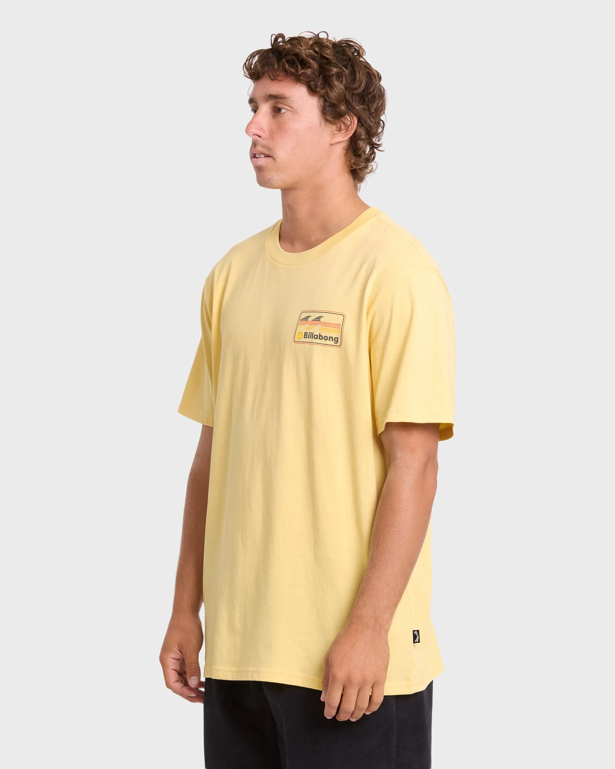 Runner Premium Short Sleeve Cotton T-Shirt - Raffia sold by Billabong product image thumbnail 4