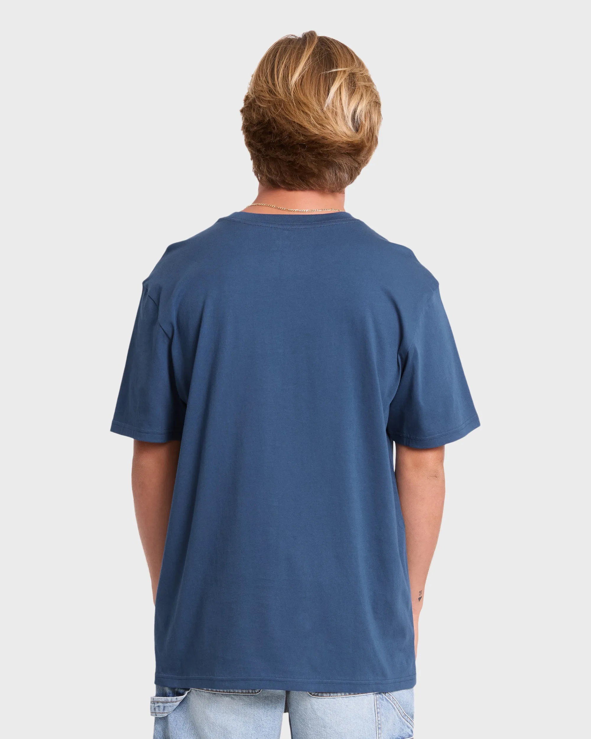 Mainstay Premium Short Sleeve Cotton T-Shirt - Dark Denim sold by Billabong product image thumbnail 2