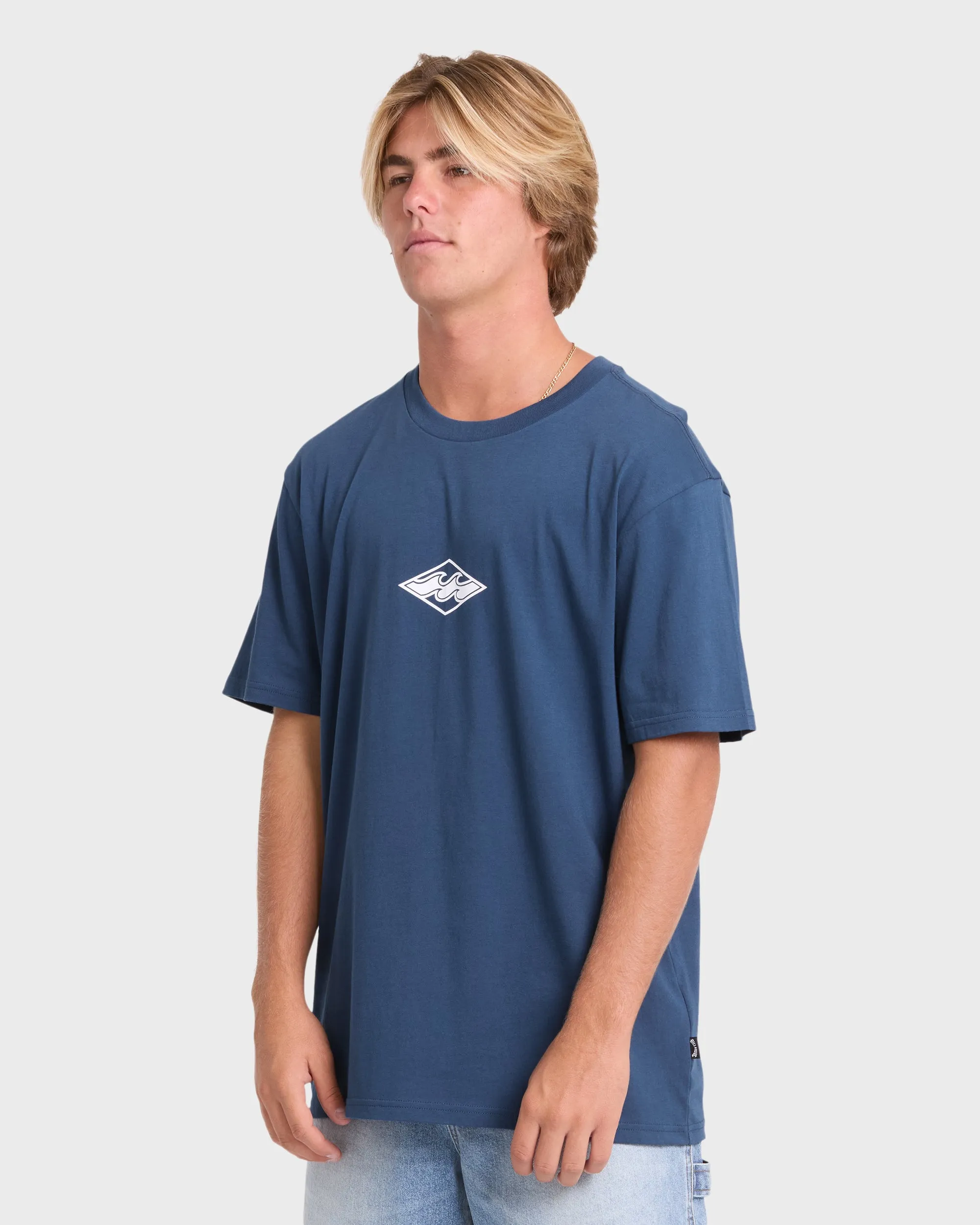 Mainstay Premium Short Sleeve Cotton T-Shirt - Dark Denim sold by Billabong product image thumbnail 4