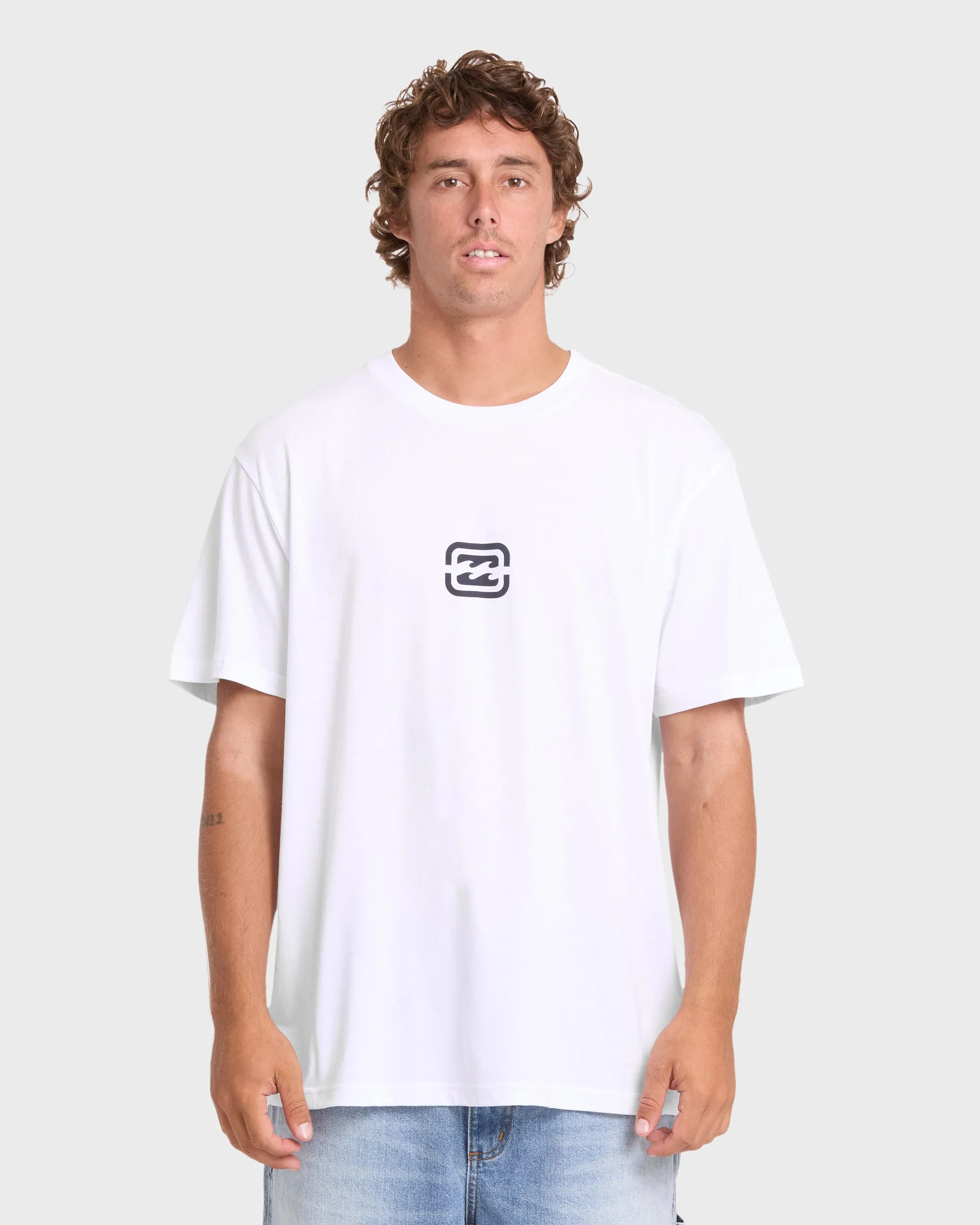 Mainstay Premium Short Sleeve Cotton T-Shirt - White sold by Billabong