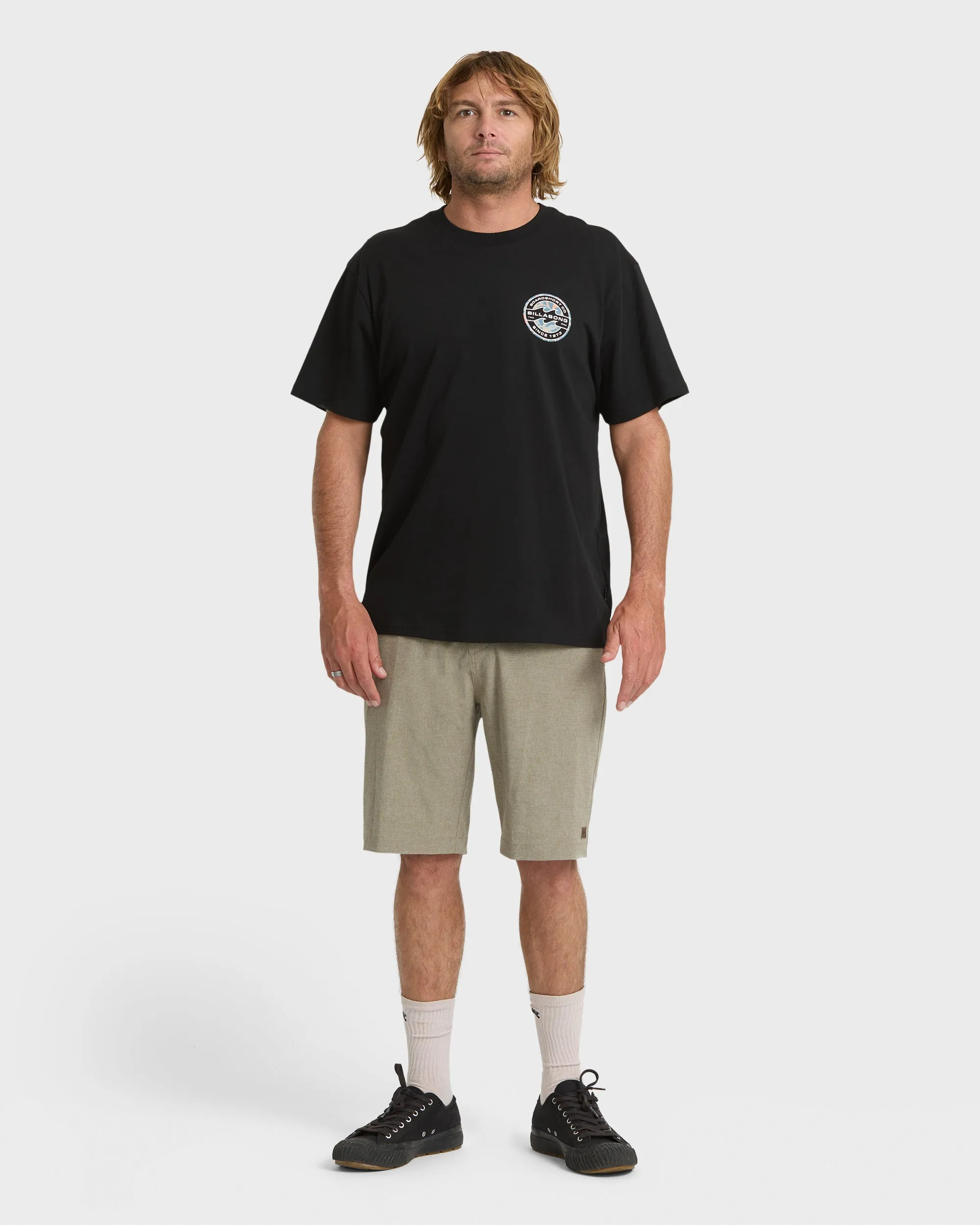 Hollow Premium Short Sleeve Knit T-Shirt - Black sold by Billabong product image thumbnail 3