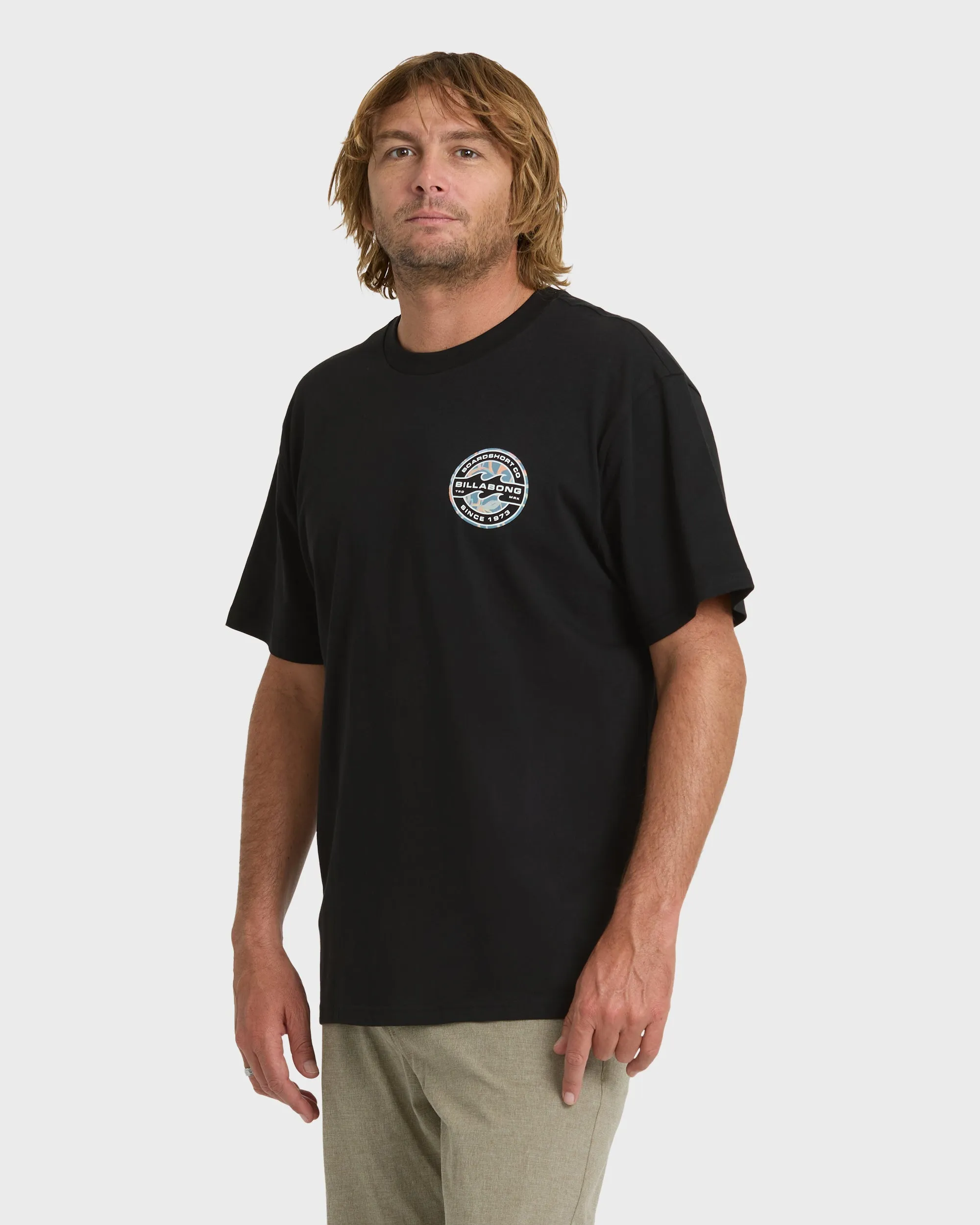 Hollow Premium Short Sleeve Knit T-Shirt - Black sold by Billabong product image thumbnail 4