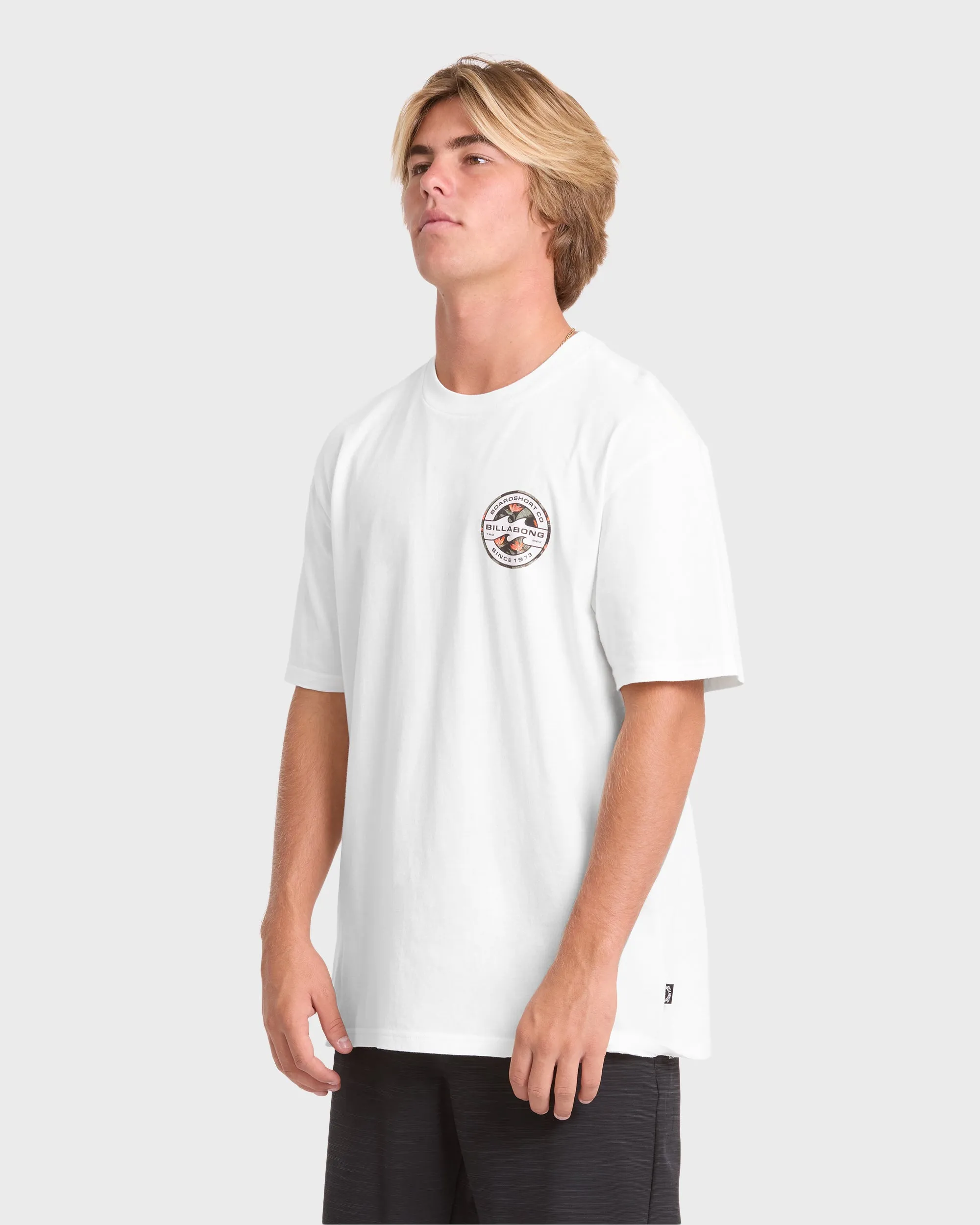 Hollow Premium Short Sleeve Knit T-Shirt - Off White sold by Billabong product image thumbnail 4