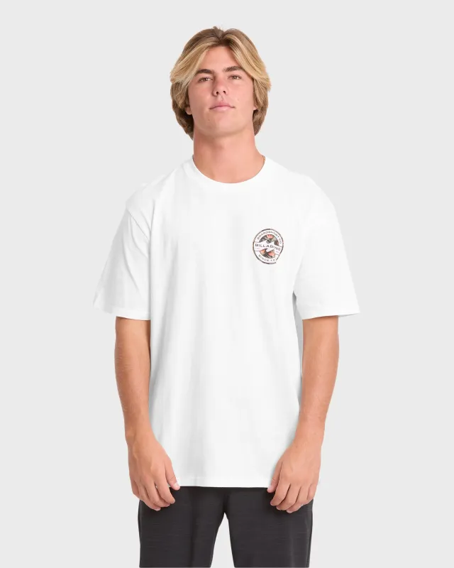 Hollow Premium Short Sleeve Knit T-Shirt - Off White made by Billabong