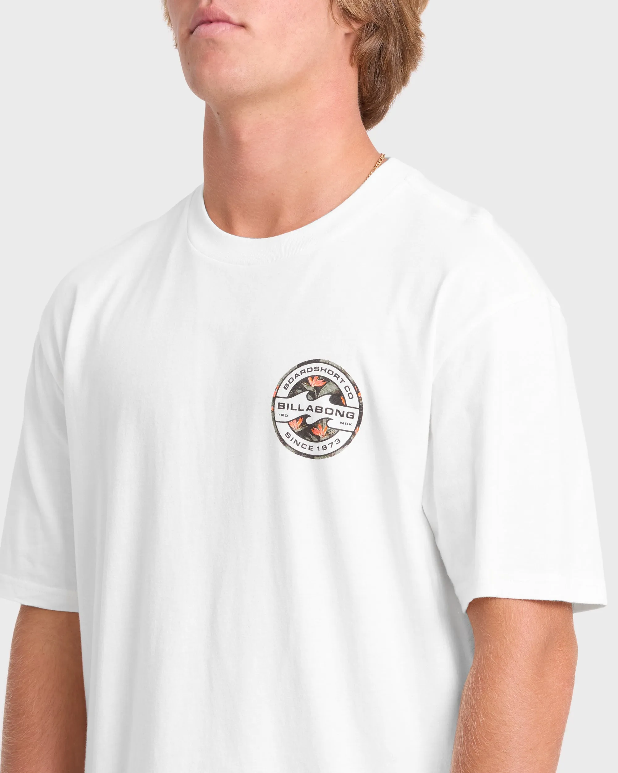 Hollow Premium Short Sleeve Knit T-Shirt - Off White sold by Billabong product image thumbnail 5