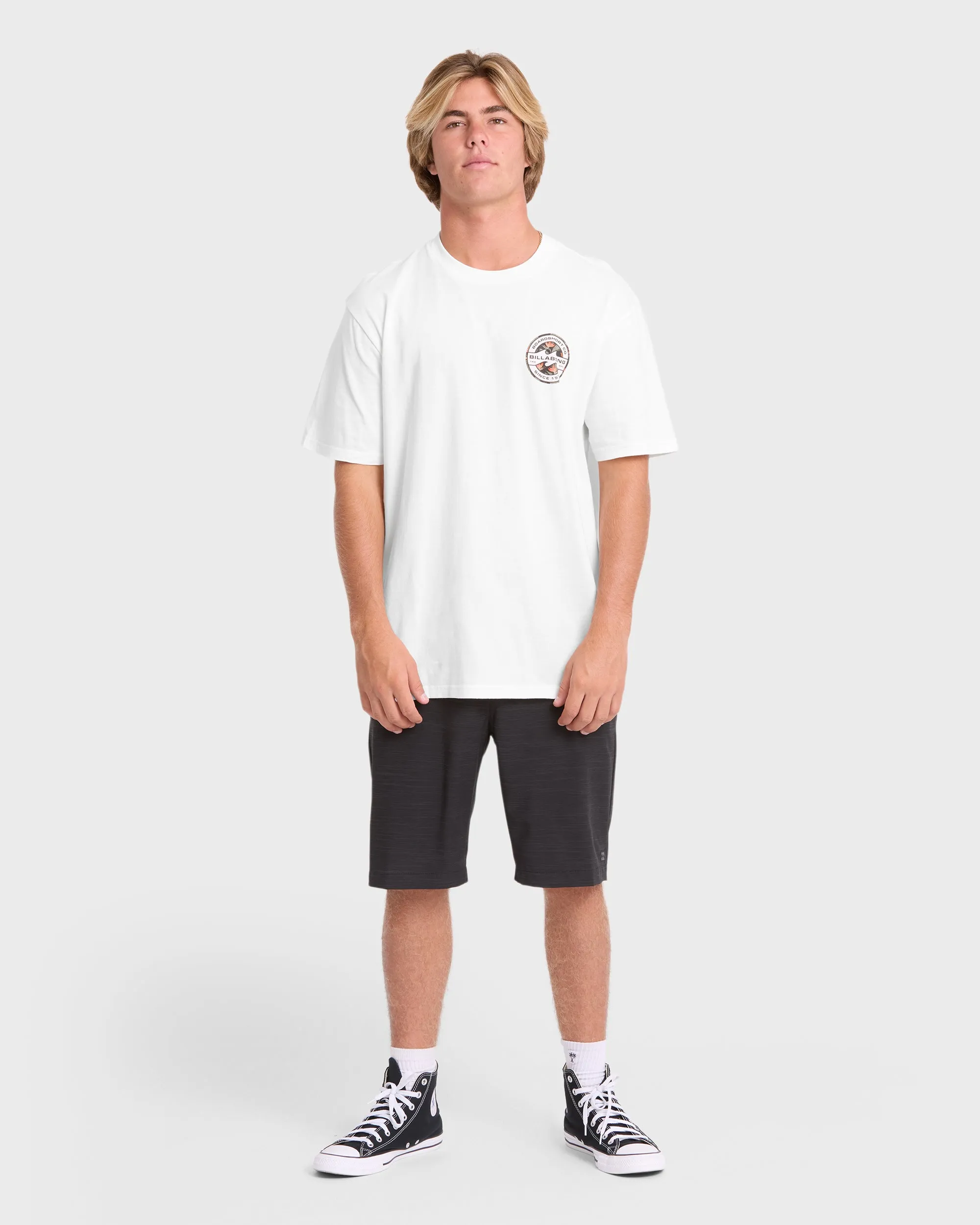 Hollow Premium Short Sleeve Knit T-Shirt - Off White sold by Billabong product image thumbnail 3