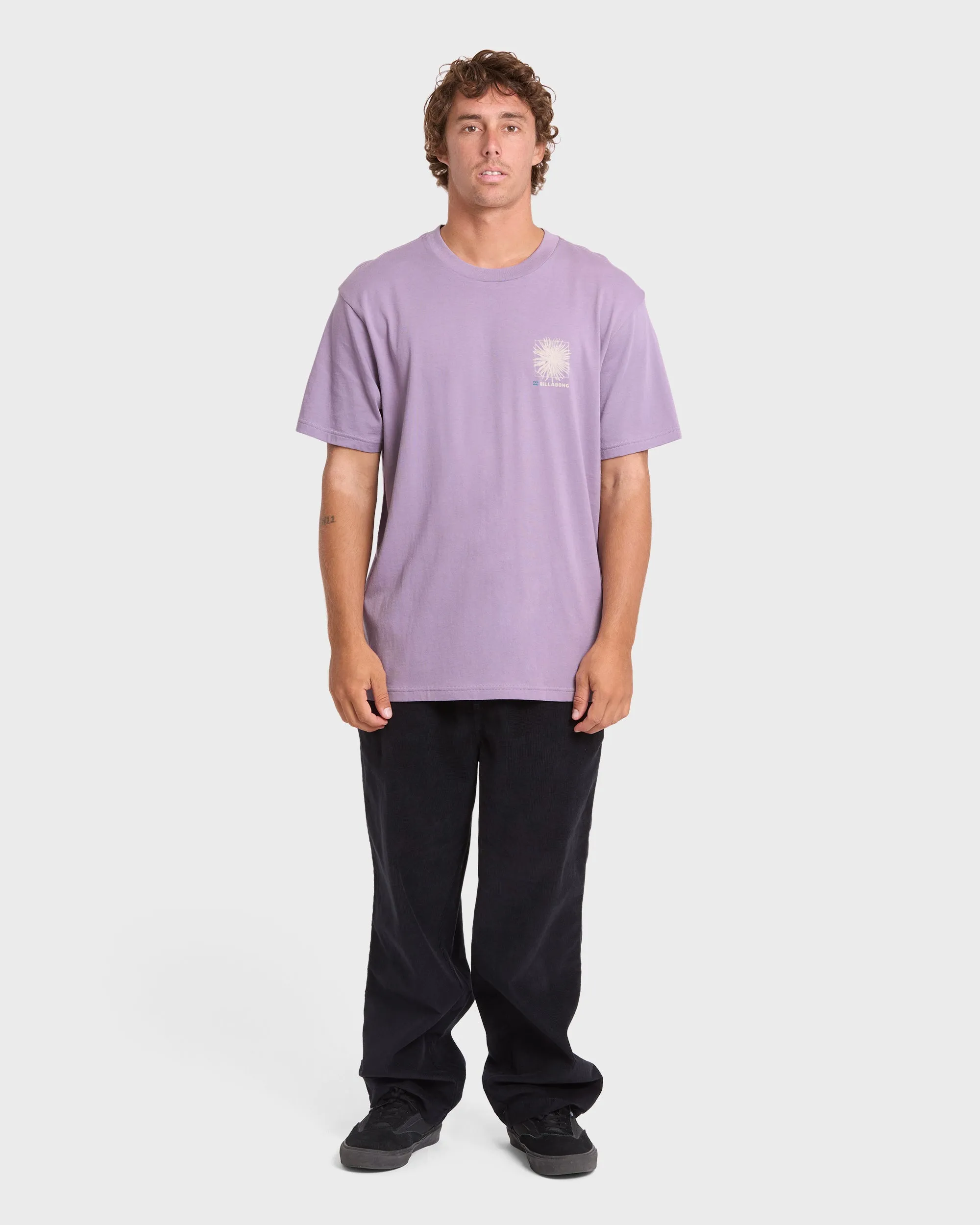 Montage Premium Short Sleeve Cotton T-Shirt - Purple Ash sold by Billabong product image thumbnail 3