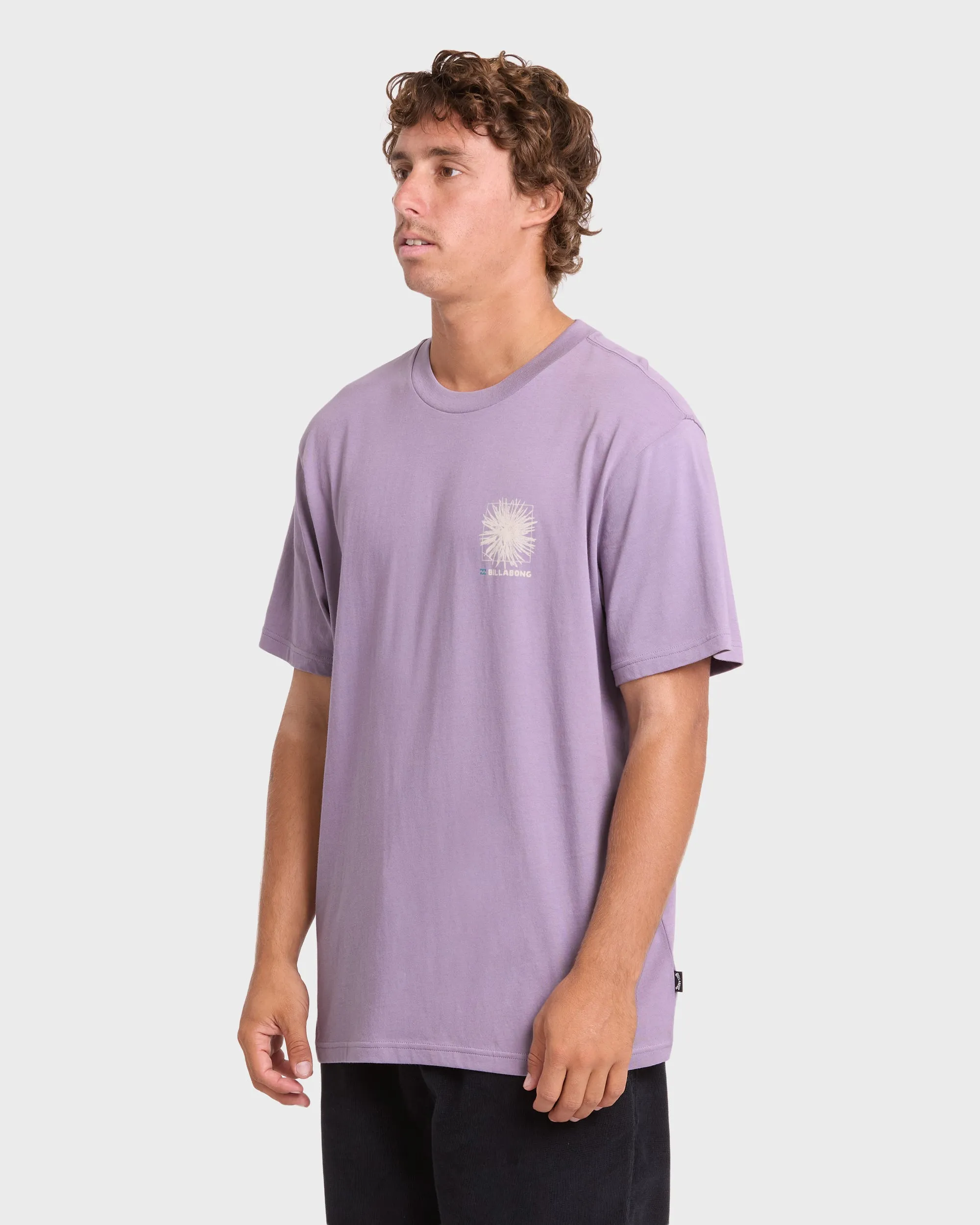 Montage Premium Short Sleeve Cotton T-Shirt - Purple Ash sold by Billabong product image thumbnail 4