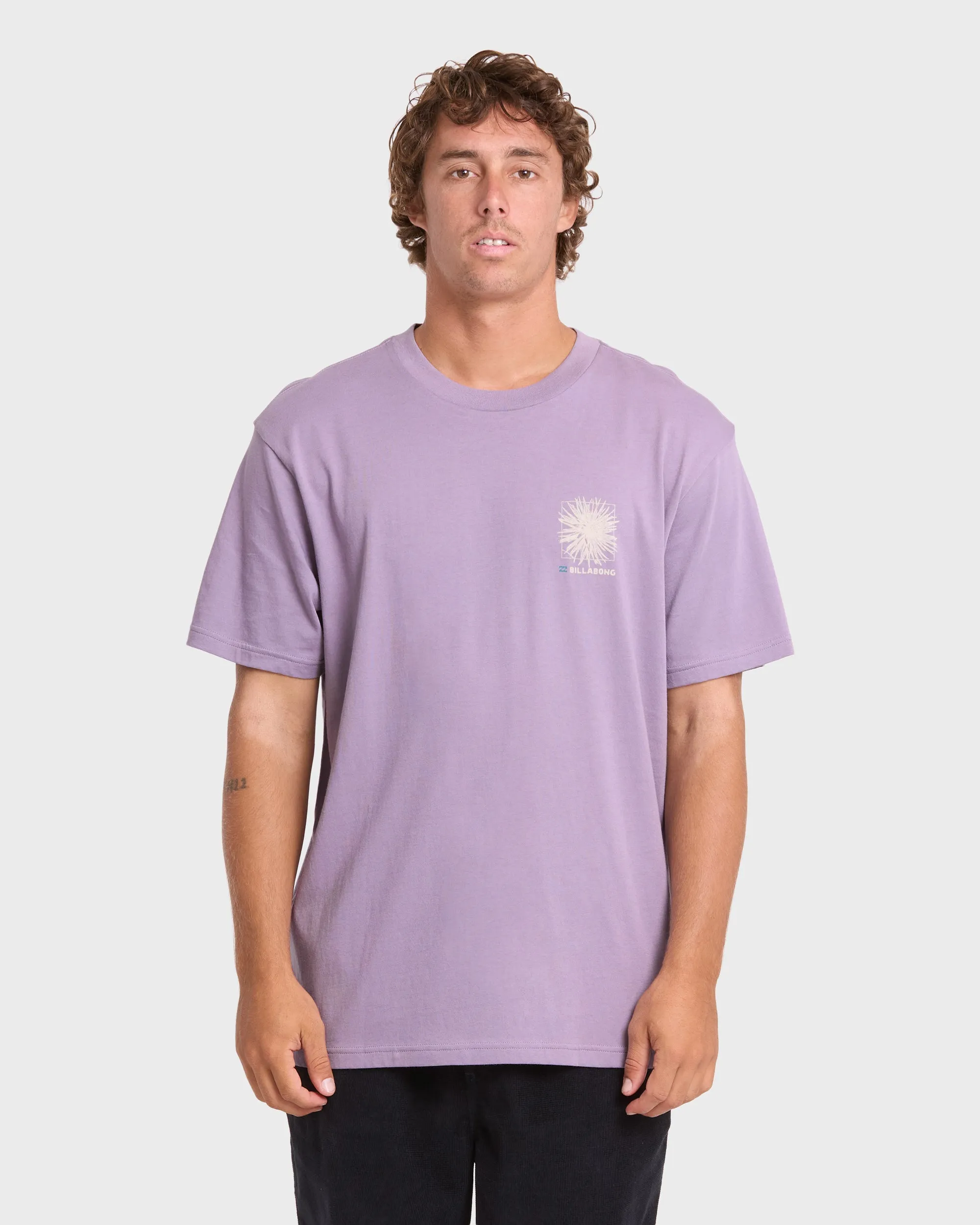 Montage Premium Short Sleeve Cotton T-Shirt - Purple Ash sold by Billabong product image thumbnail 2