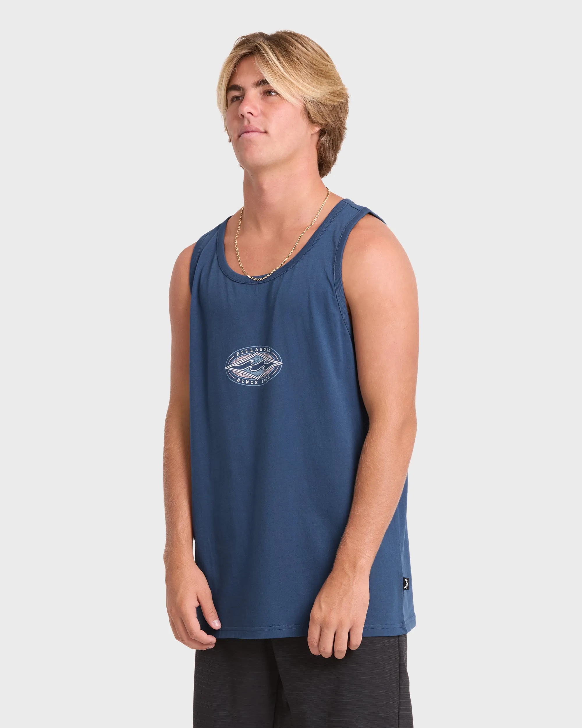 Rotor Diamond Premium Tank Top - Dark Denim sold by Billabong product image thumbnail 4
