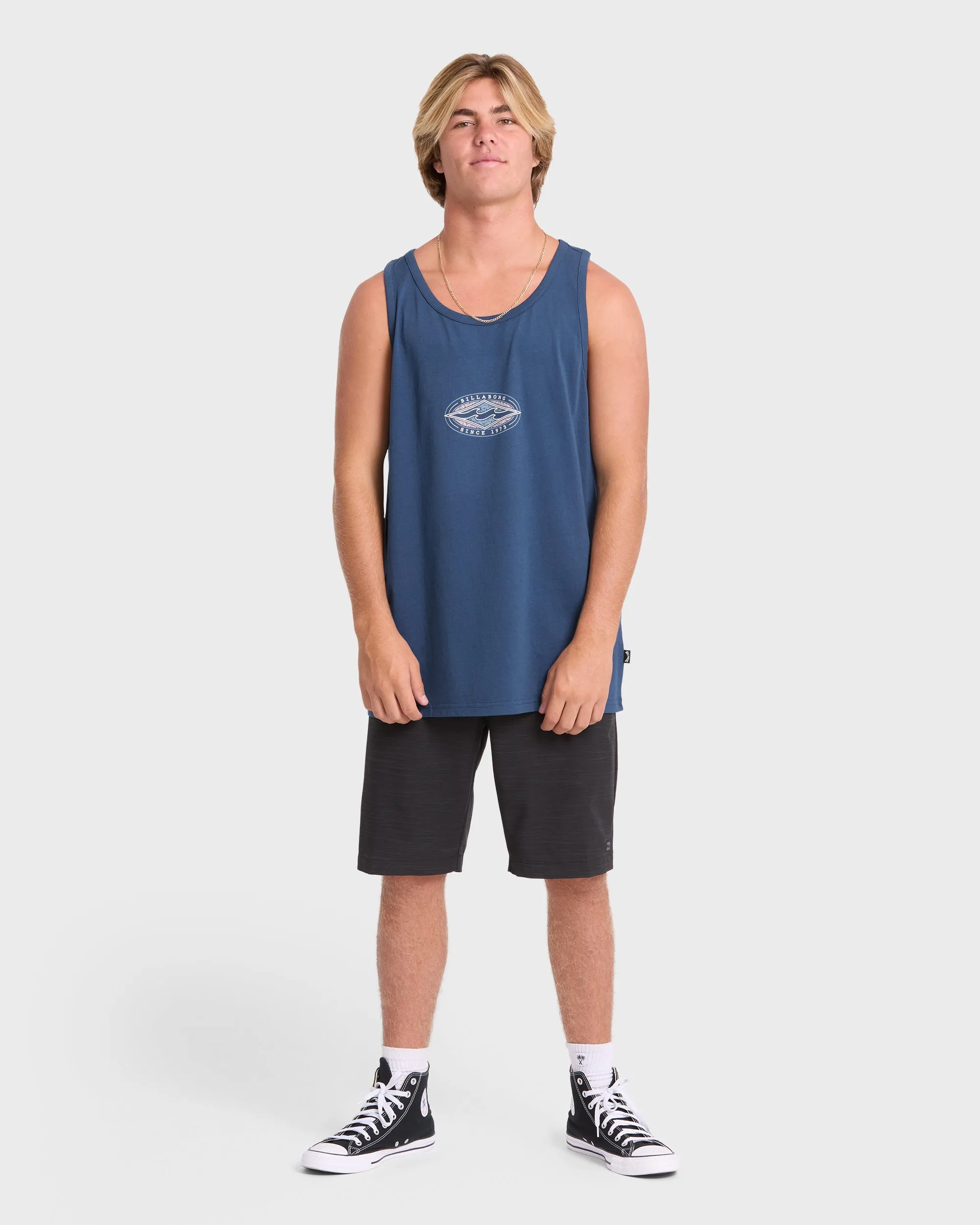 Rotor Diamond Premium Tank Top - Dark Denim sold by Billabong product image thumbnail 3