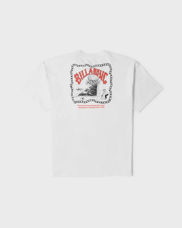 Wave Pool OG Short Sleeve Knit T-Shirt - White made by Billabong