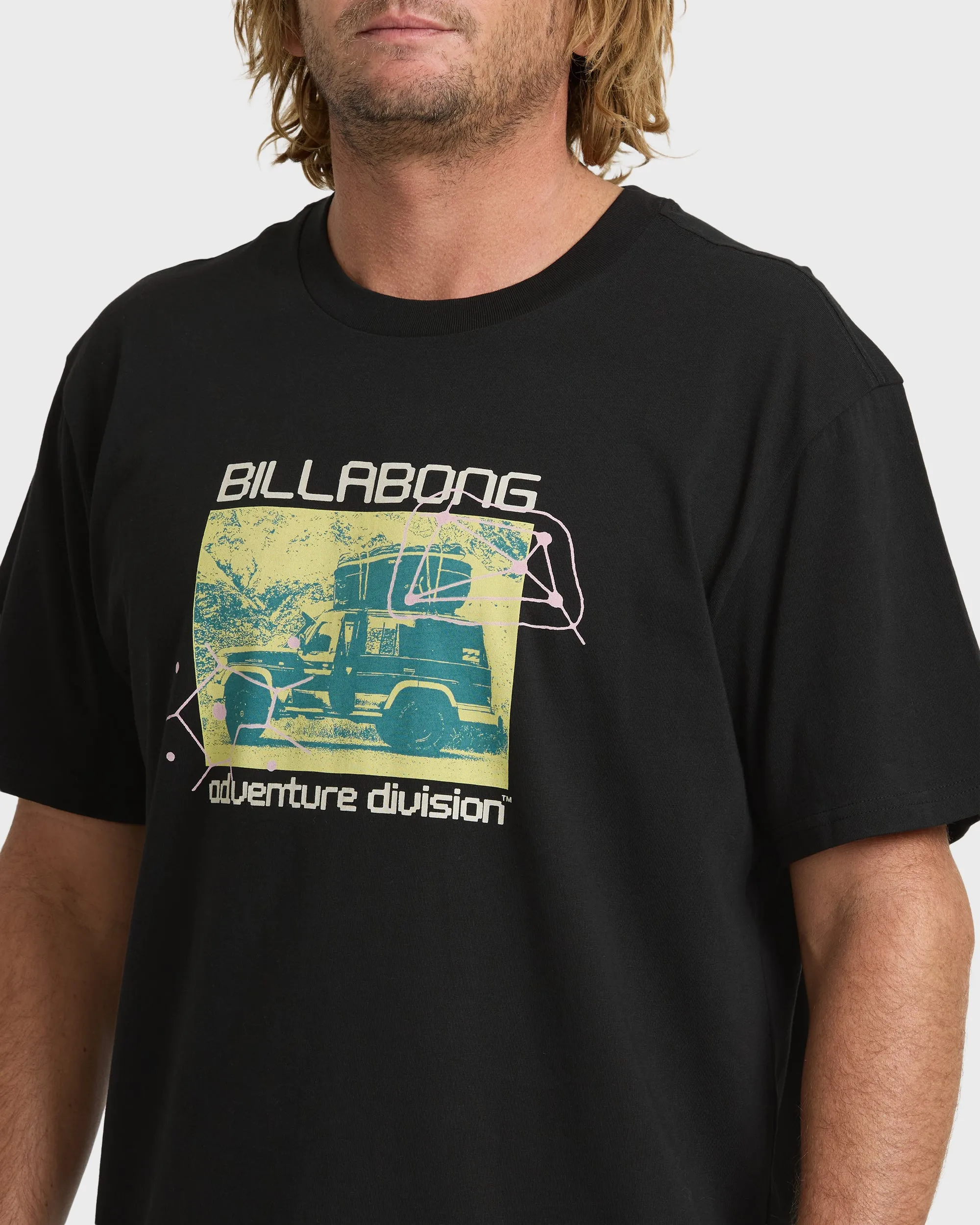 Stacked Adventure Division Premium Short Sleeve Knit T-Shirt - Black sold by Billabong product image thumbnail 5