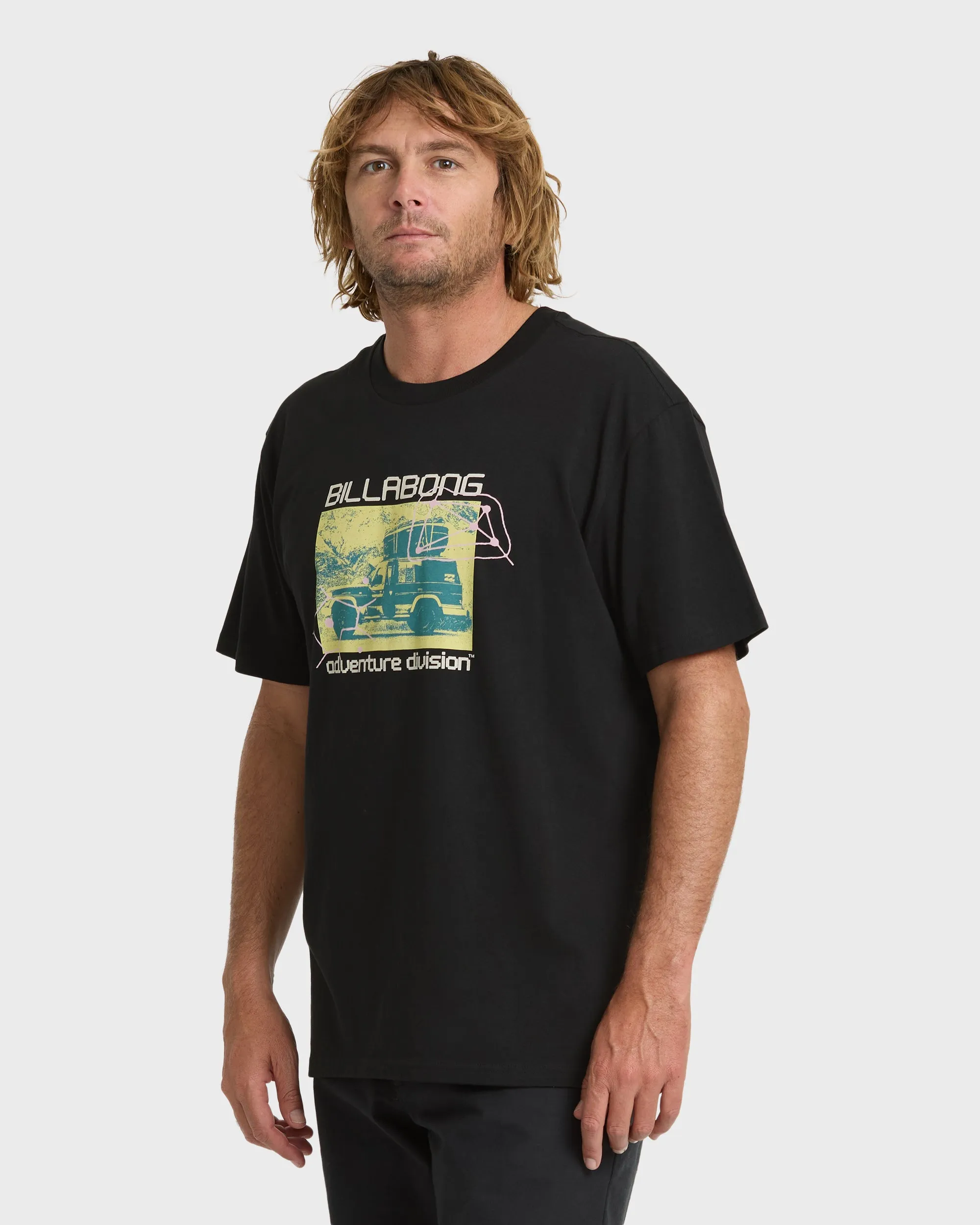 Stacked Adventure Division Premium Short Sleeve Knit T-Shirt - Black sold by Billabong product image thumbnail 4
