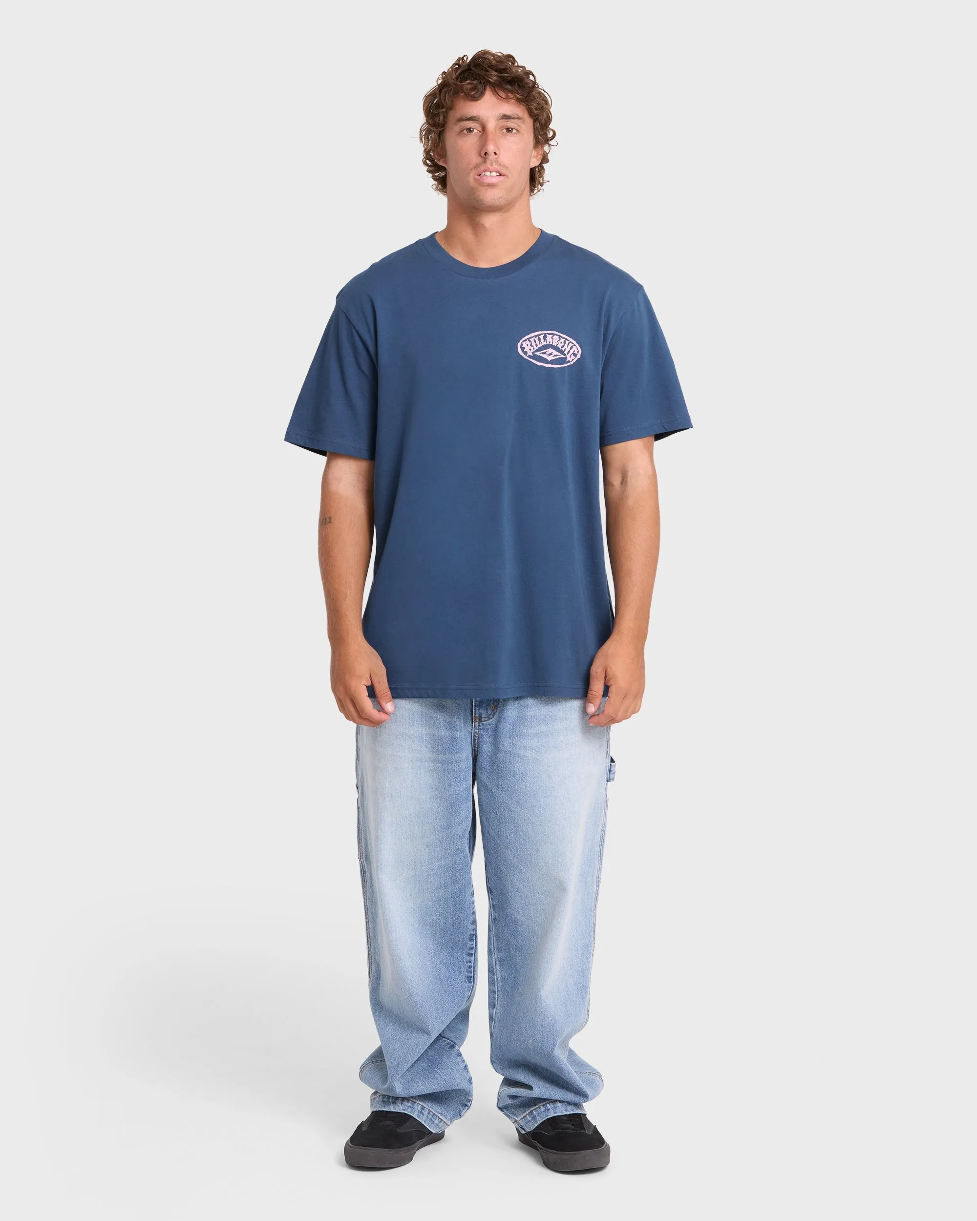 Reverse Premium Short Sleeve Cotton T-Shirt - Dark Denim sold by Billabong product image thumbnail 3