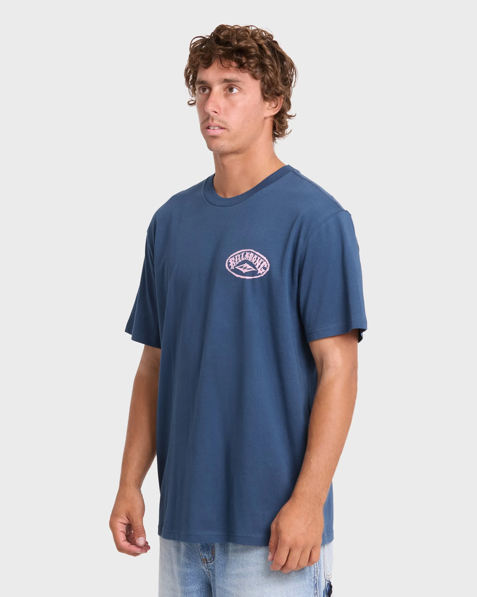 Reverse Premium Short Sleeve Cotton T-Shirt - Dark Denim sold by Billabong product image thumbnail 4
