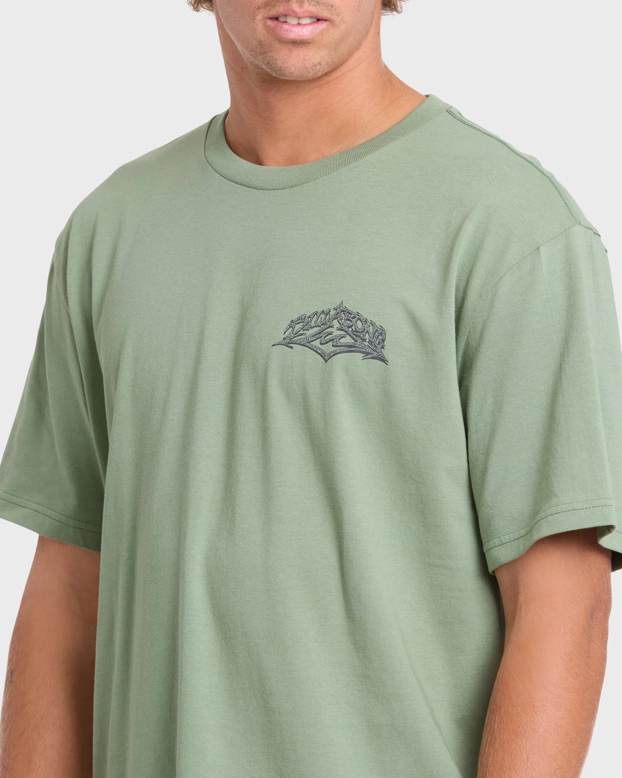 Reverse Premium Short Sleeve Cotton T-Shirt - Hedge Green sold by Billabong product image thumbnail 5