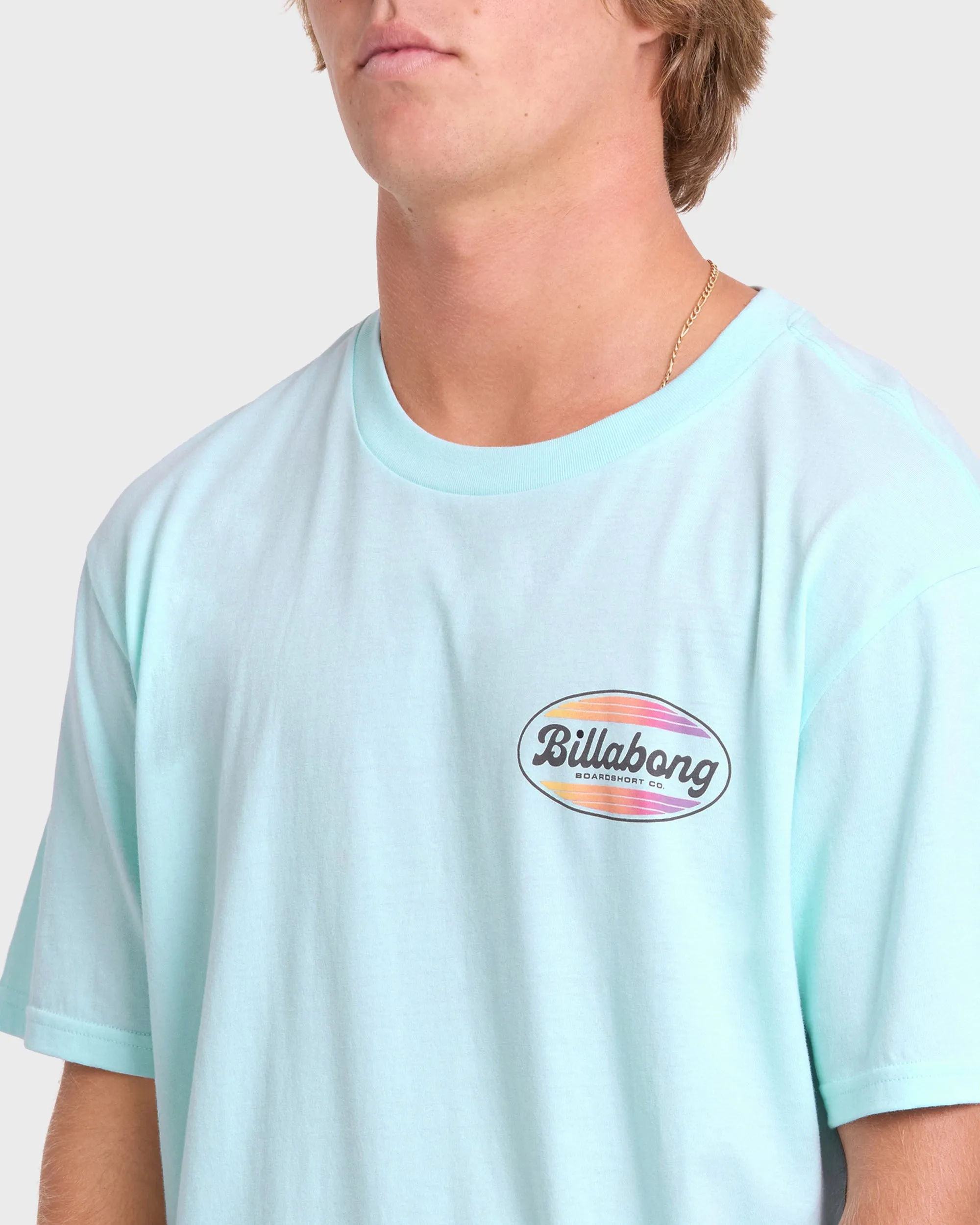 Off Duty Premium Short Sleeve Cotton T-Shirt - Coastal Blue sold by Billabong product image thumbnail 5
