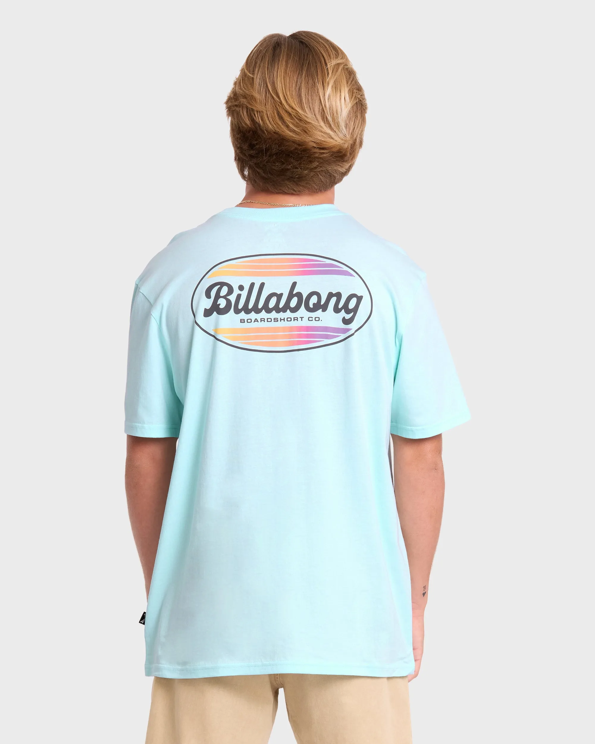 Off Duty Premium Short Sleeve Cotton T-Shirt - Coastal Blue sold by Billabong