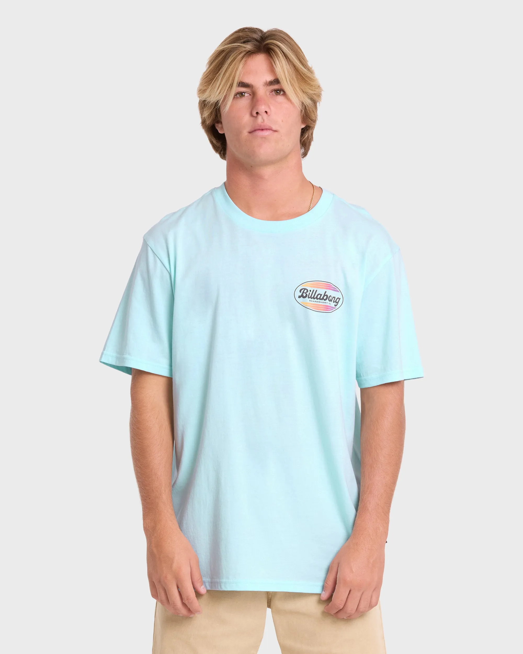 Off Duty Premium Short Sleeve Cotton T-Shirt - Coastal Blue sold by Billabong product image thumbnail 2