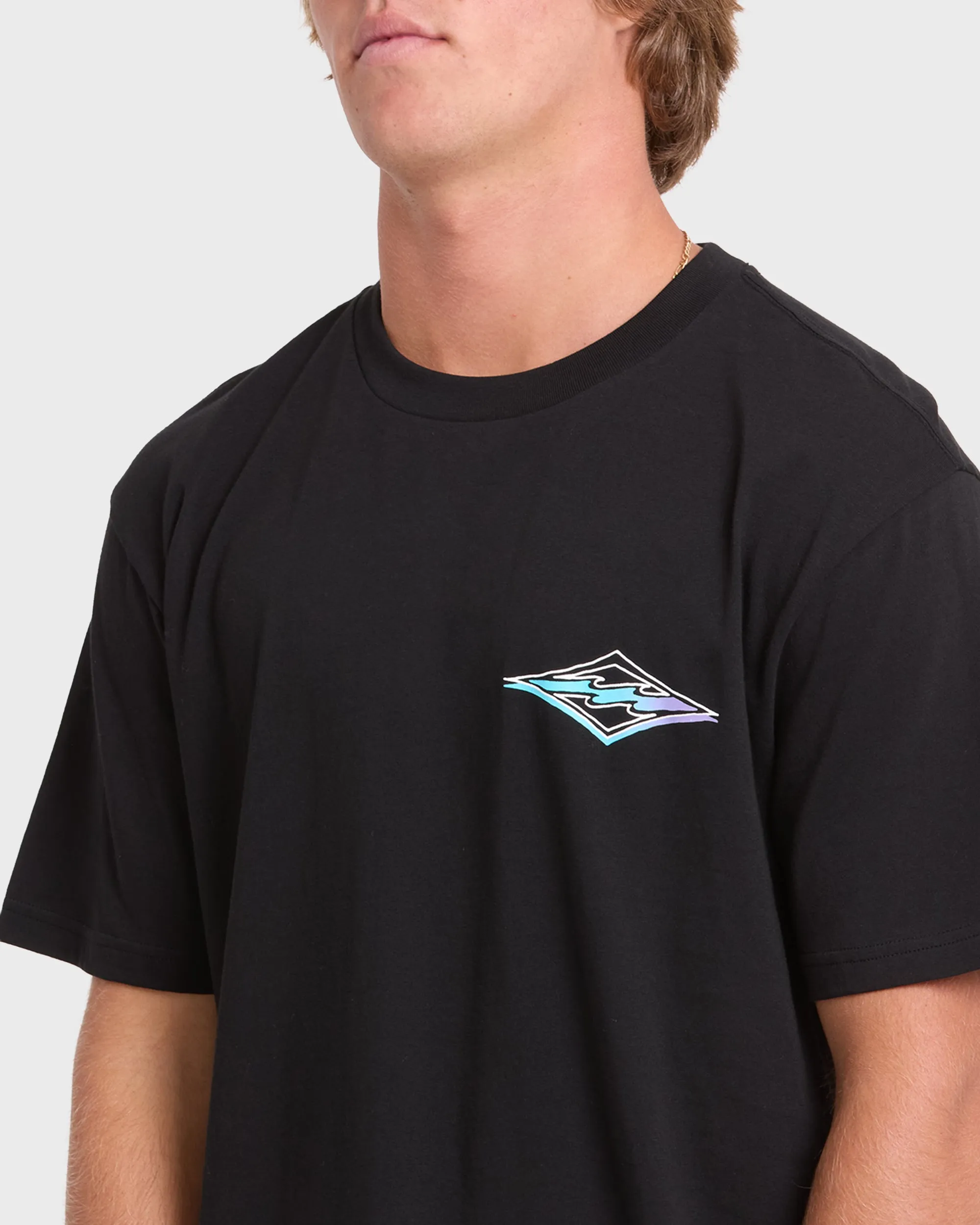 Crayon Wave Premium Short Sleeve Knit T-Shirt - Black sold by Billabong product image thumbnail 5