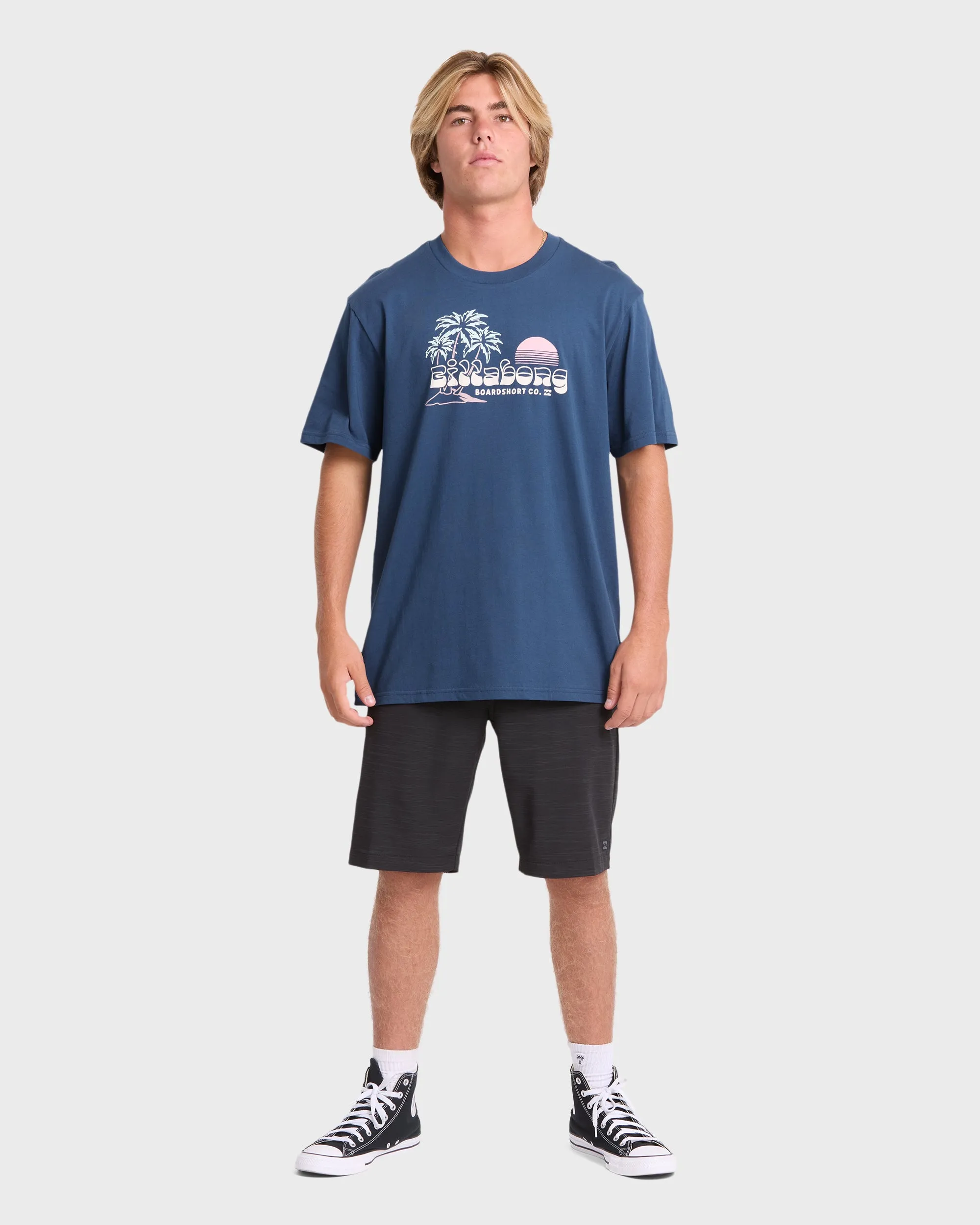 Check Out Premium Short Sleeve Knit T-Shirt - Dark Denim sold by Billabong product image thumbnail 3