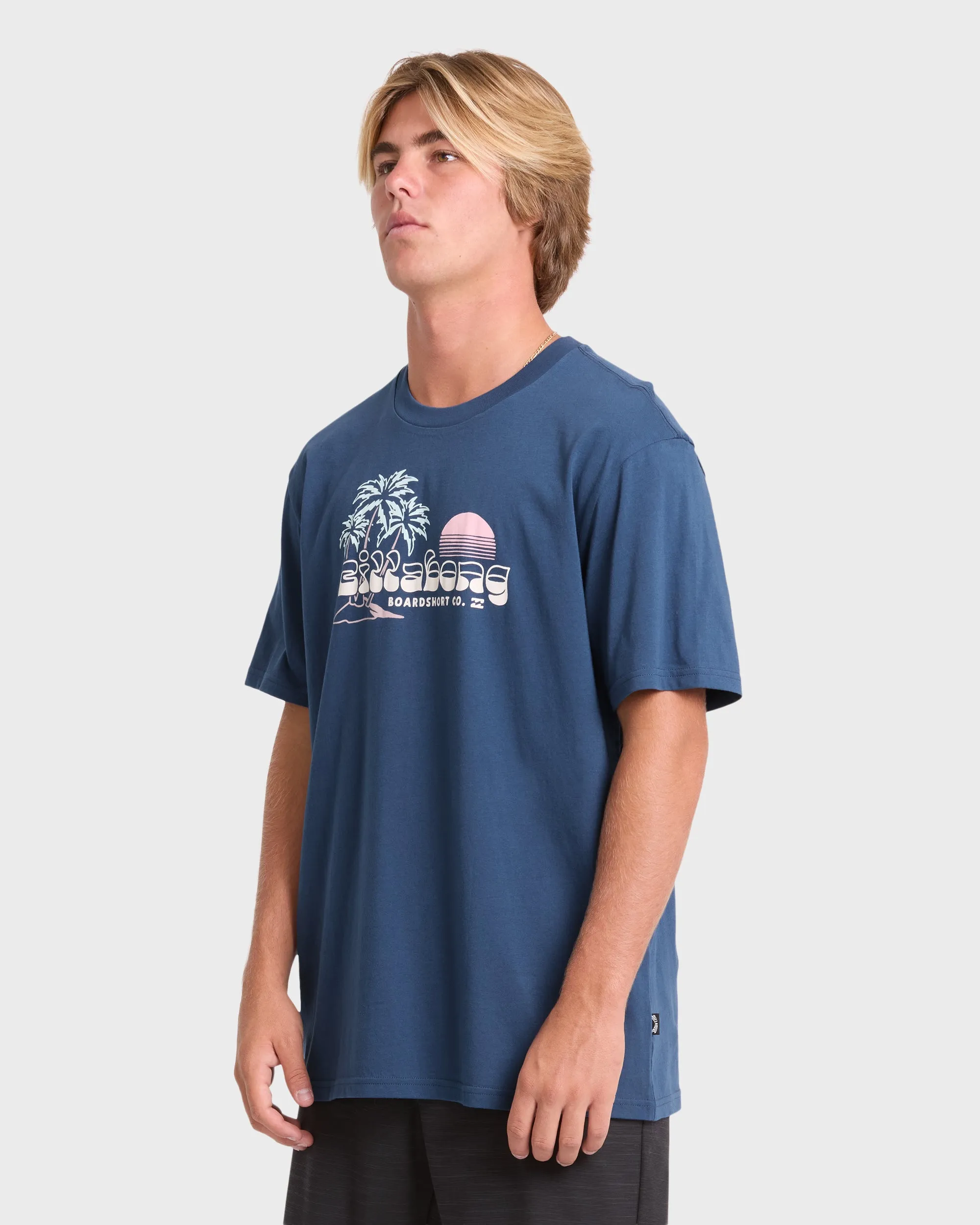 Check Out Premium Short Sleeve Knit T-Shirt - Dark Denim sold by Billabong product image thumbnail 4
