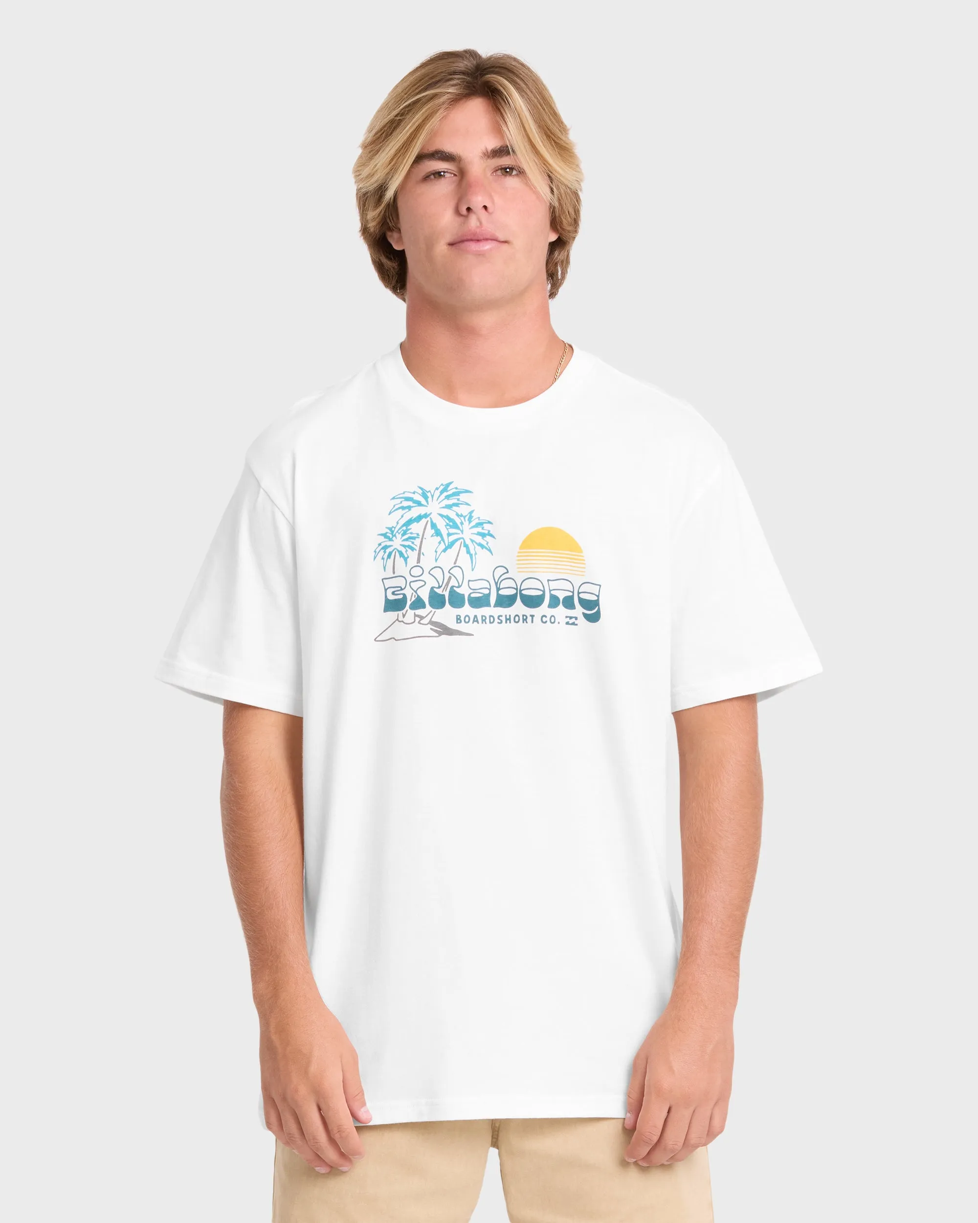 Check Out Premium Short Sleeve Knit T-Shirt - Off White sold by Billabong
