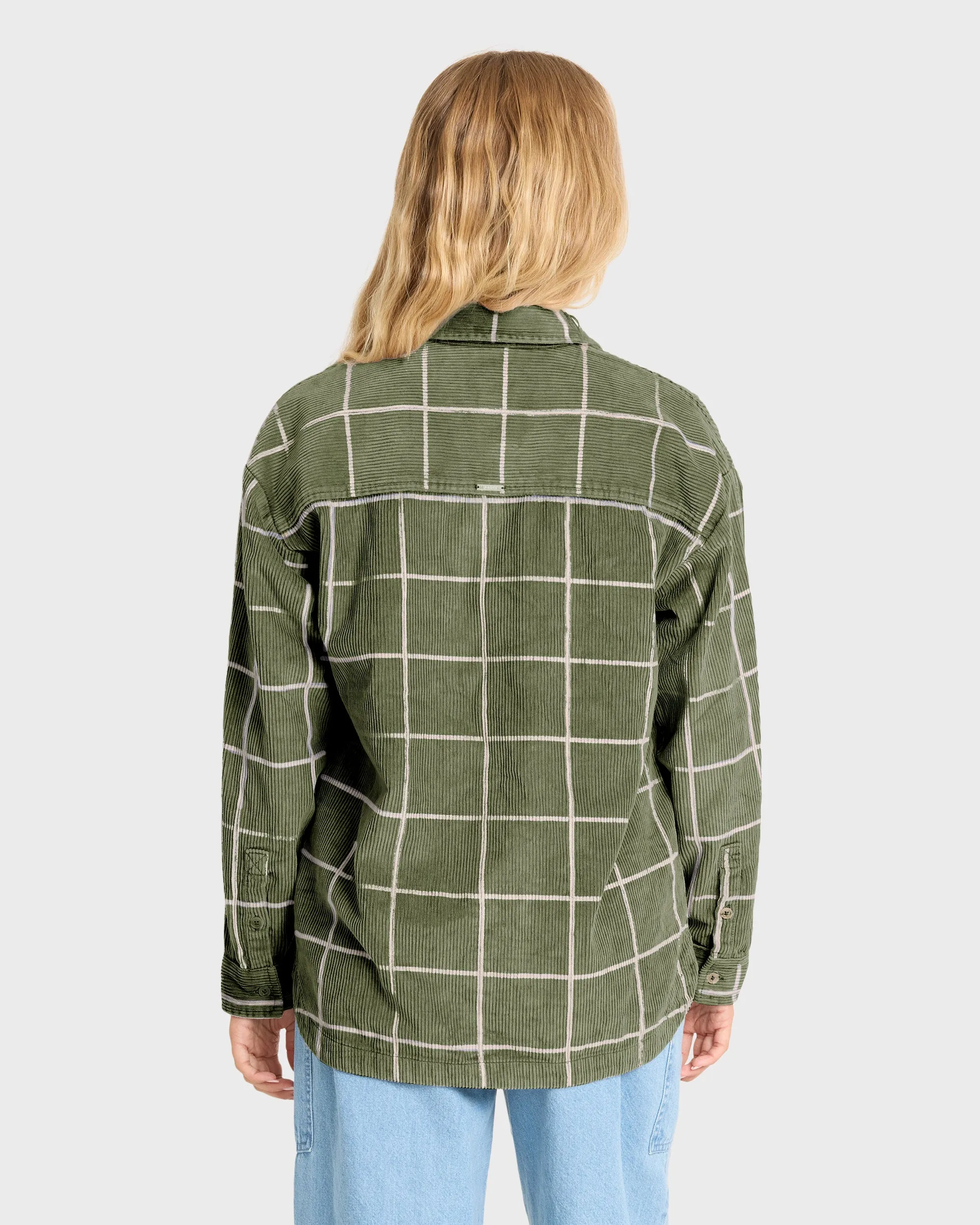Fadeaway Long Sleeve Corduroy Shacket - Canteen sold by Billabong product image thumbnail 2