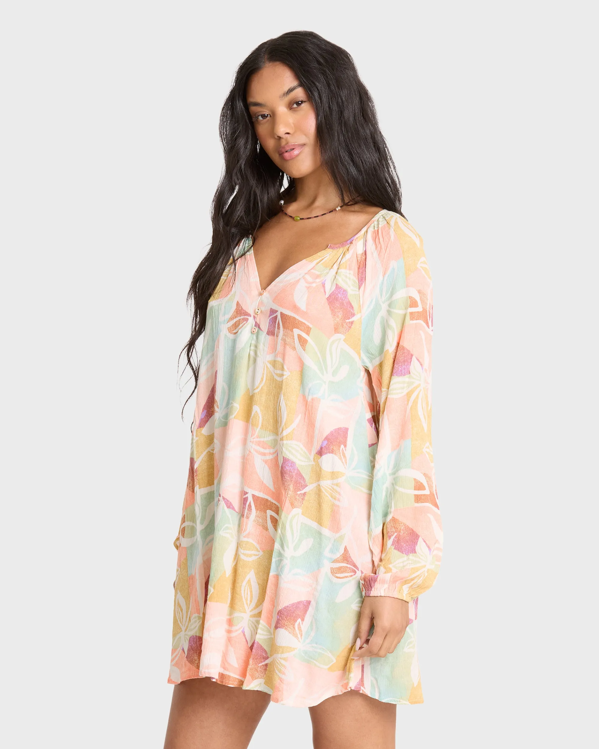 Sweet Dreamer Mini Dress - Orange Multi sold by Billabong product image thumbnail 4