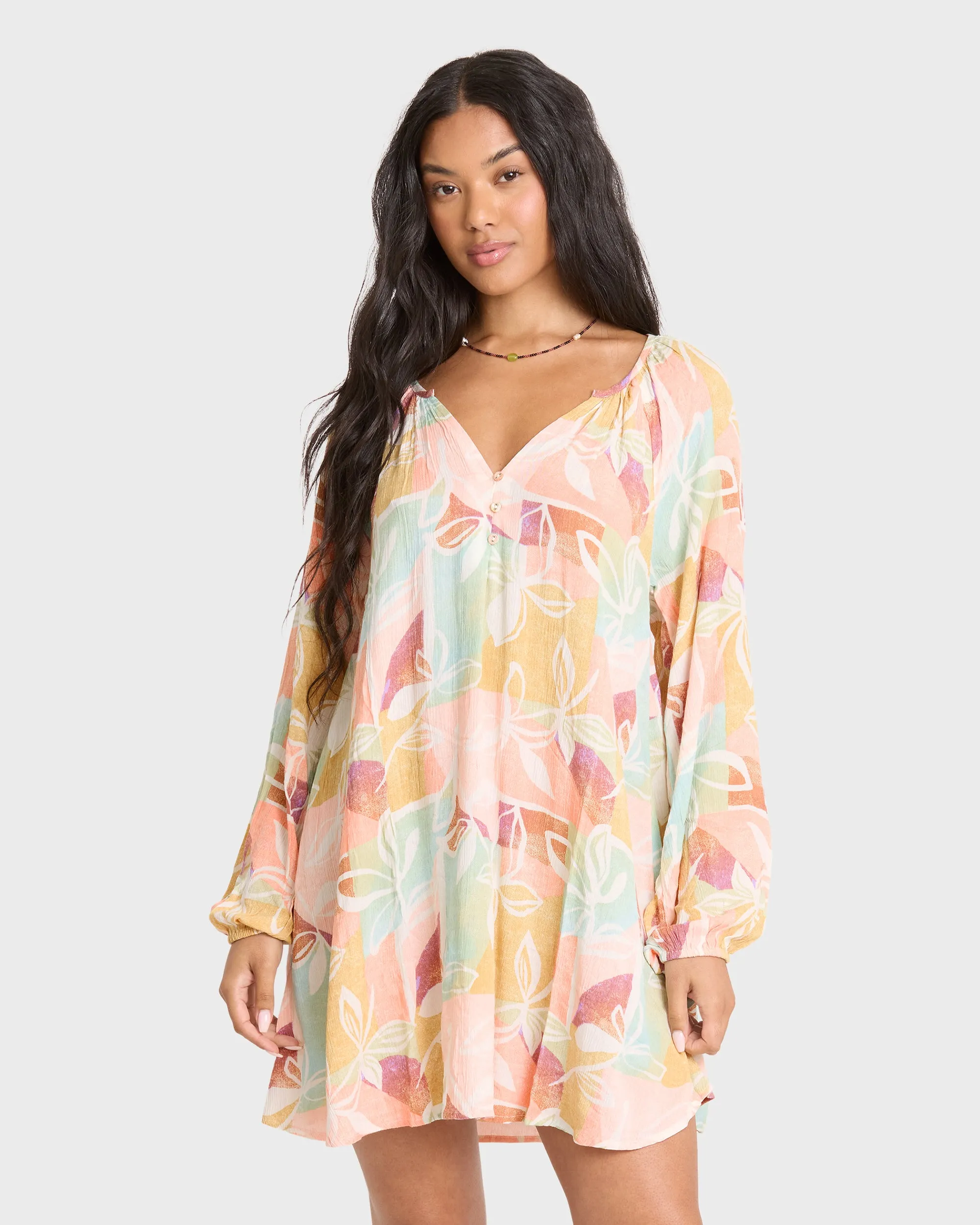Sweet Dreamer Mini Dress - Orange Multi sold by Billabong