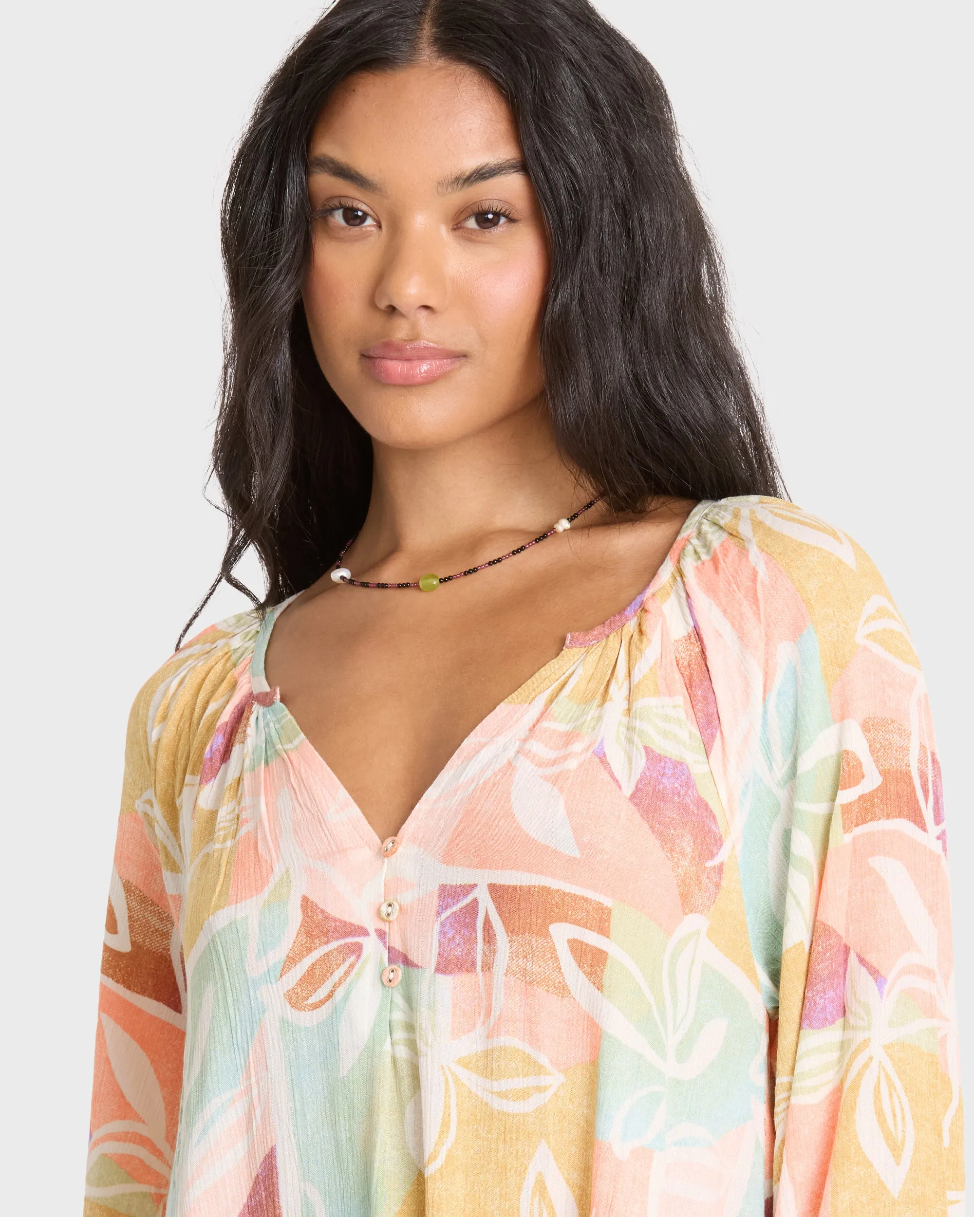 Sweet Dreamer Mini Dress - Orange Multi sold by Billabong product image thumbnail 5