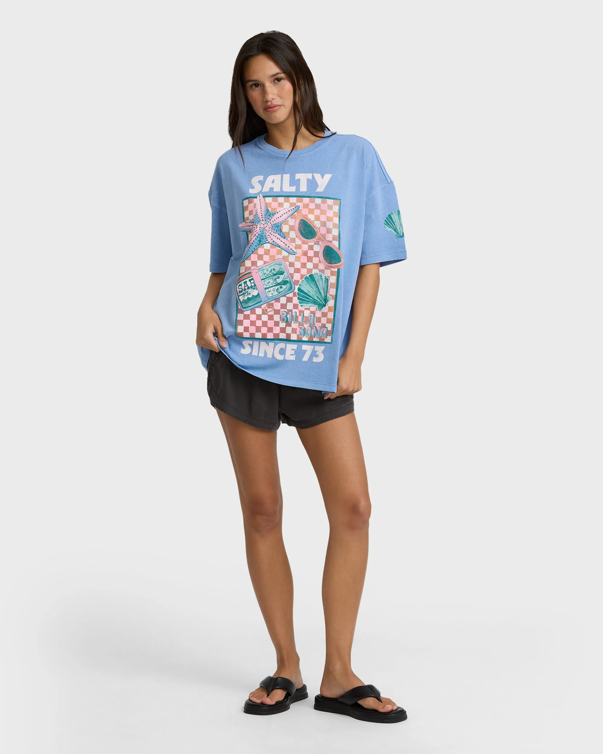 Salty Life Short Sleeve Cotton Graphic T-Shirt - Blue Horizon sold by Billabong product image thumbnail 4
