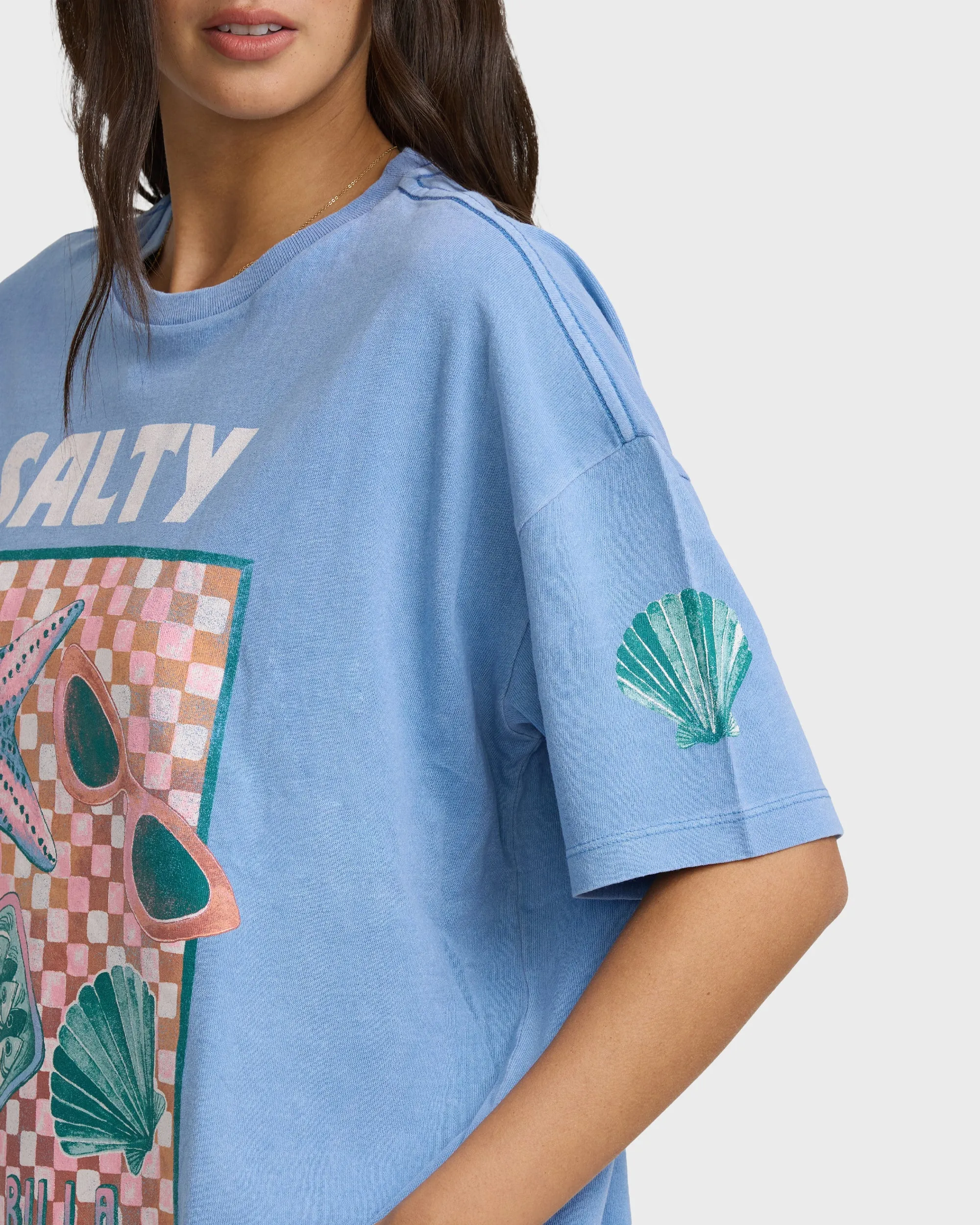 Salty Life Short Sleeve Cotton Graphic T-Shirt - Blue Horizon sold by Billabong product image thumbnail 5