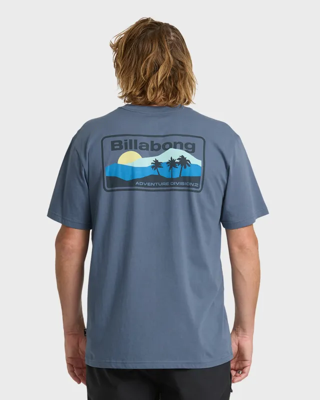 Adventure Division Range Premium Short Sleeve Knit T-Shirt - China Blue made by Billabong