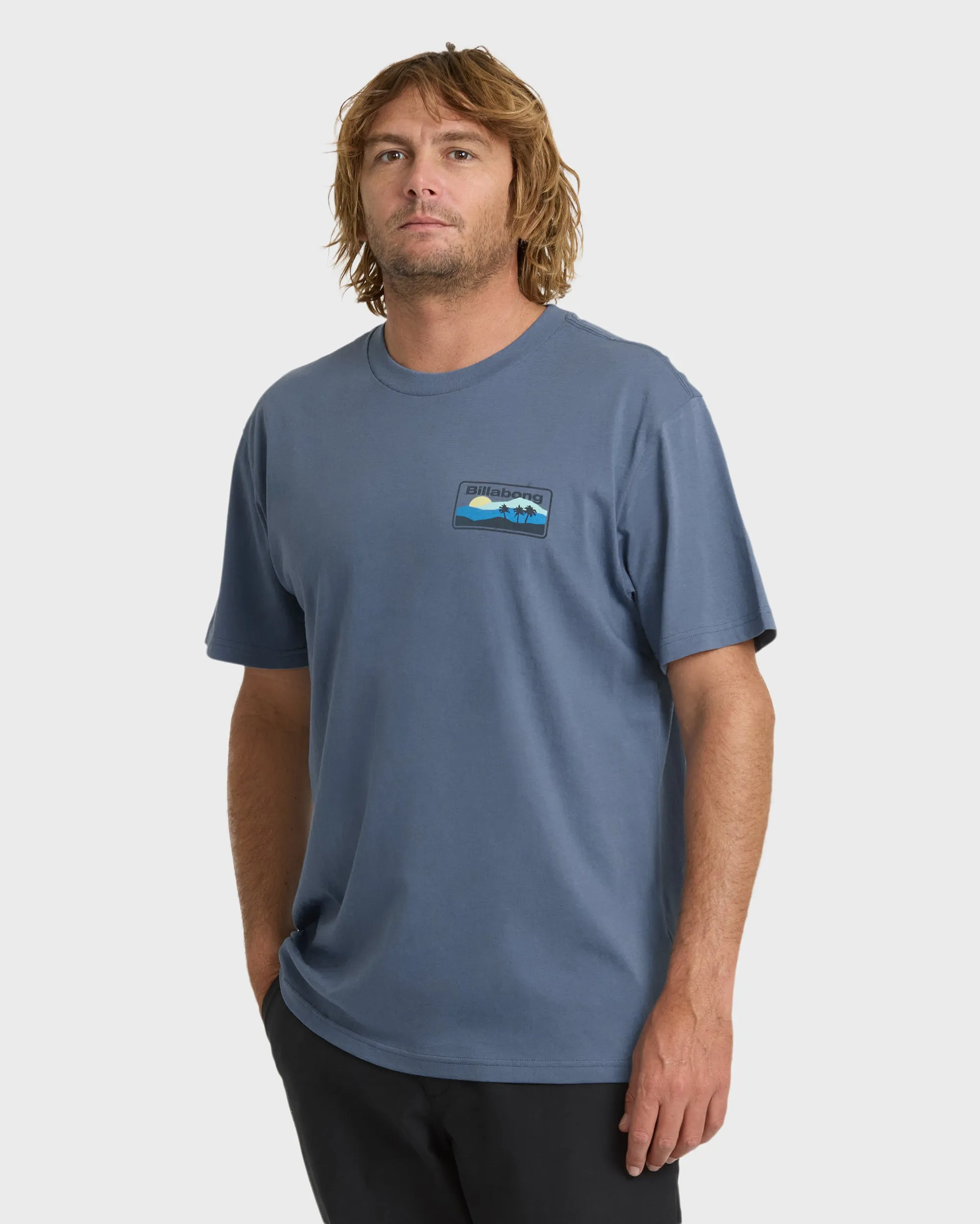 Adventure Division Range Premium Short Sleeve Knit T-Shirt - China Blue sold by Billabong product image thumbnail 4