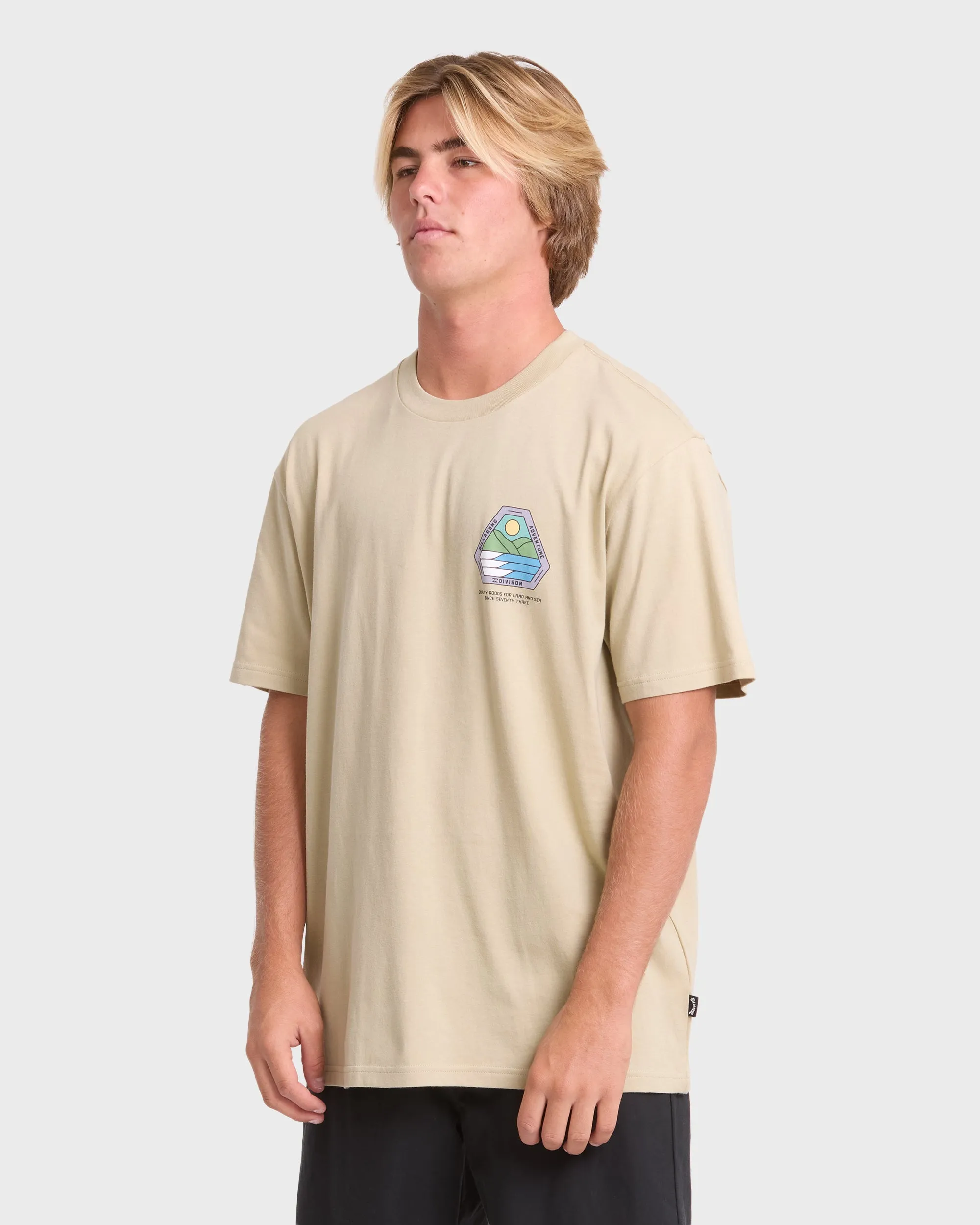 A/Div Rockies Premium Short Sleeve Knit T-Shirt - Sand Khaki sold by Billabong product image thumbnail 4