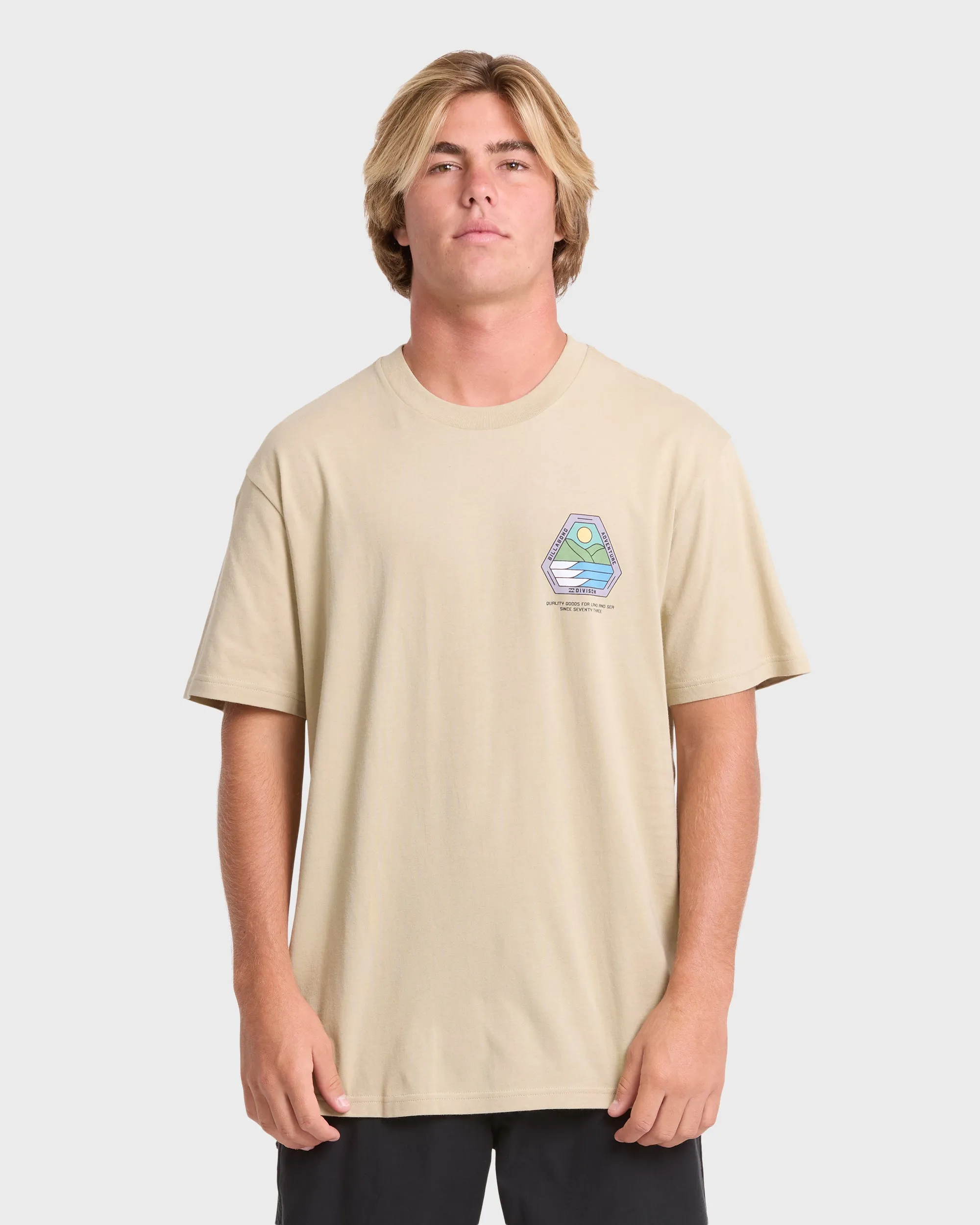 A/Div Rockies Premium Short Sleeve Knit T-Shirt - Sand Khaki sold by Billabong product image thumbnail 2