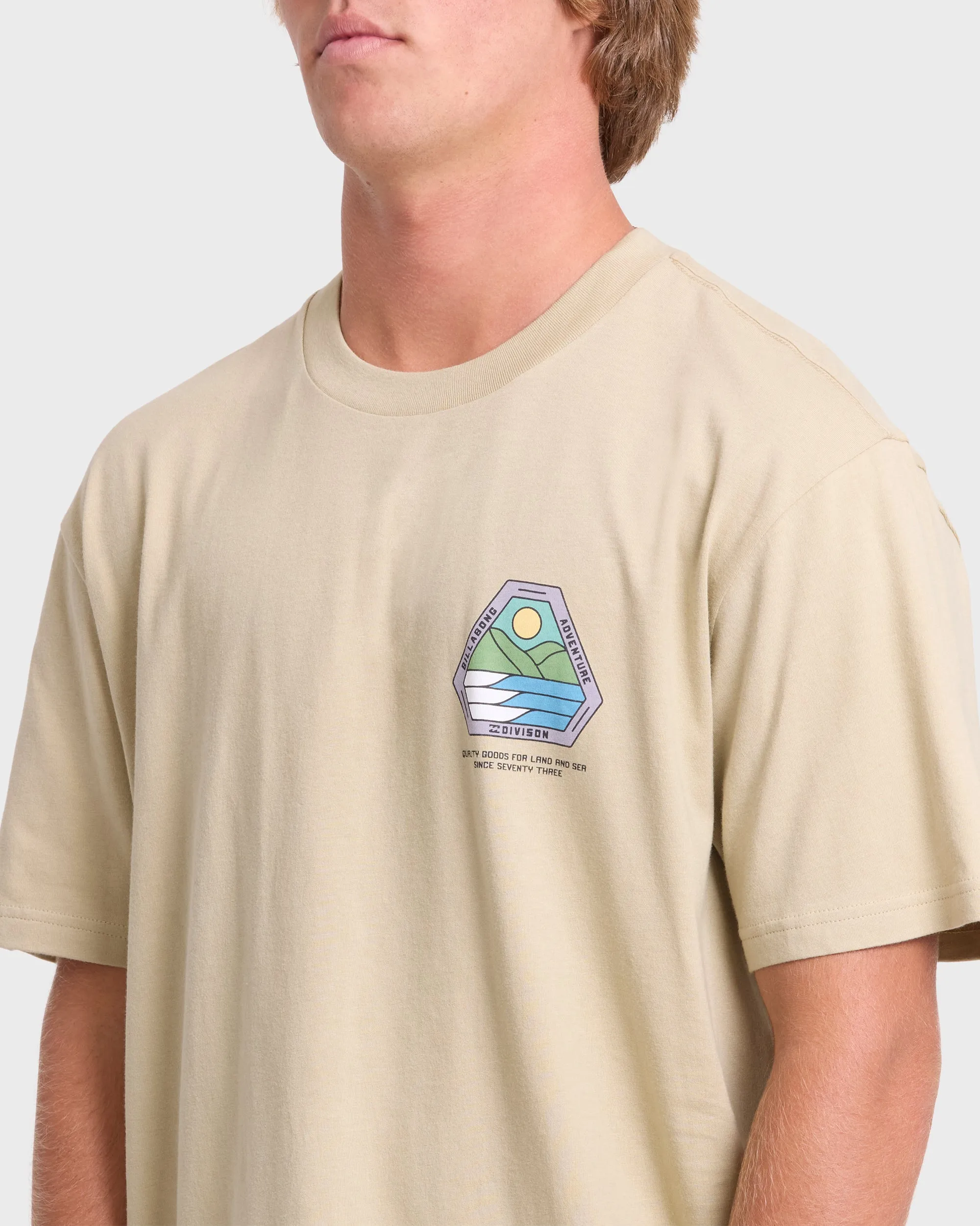 A/Div Rockies Premium Short Sleeve Knit T-Shirt - Sand Khaki sold by Billabong product image thumbnail 5