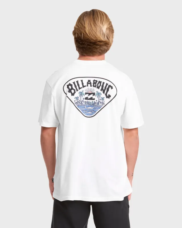 Scenic Arch Adventure Division Premium Short Sleeve Knit T-Shirt - Off White made by Billabong