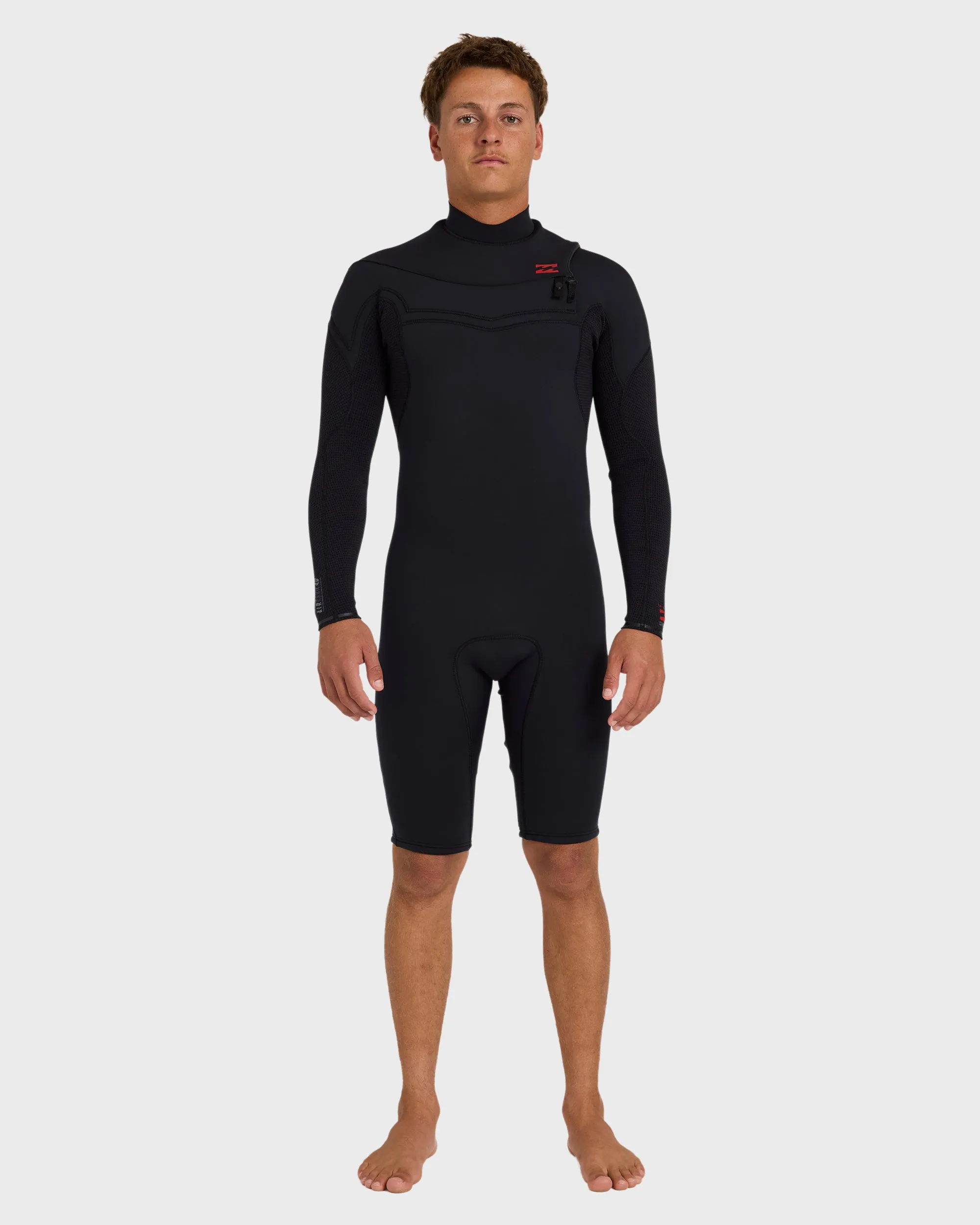 2/2mm Absolute Ultra Chest Zip Long Sleeve Springsuit - Black sold by Billabong product image thumbnail 3
