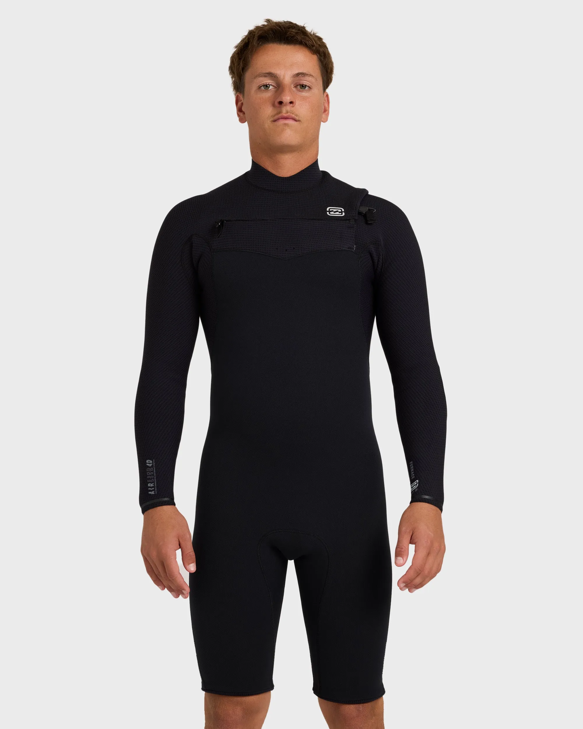 2/2mm Furnace Revo Chest Zip Long Sleeve Springsuit - Black sold by Billabong
