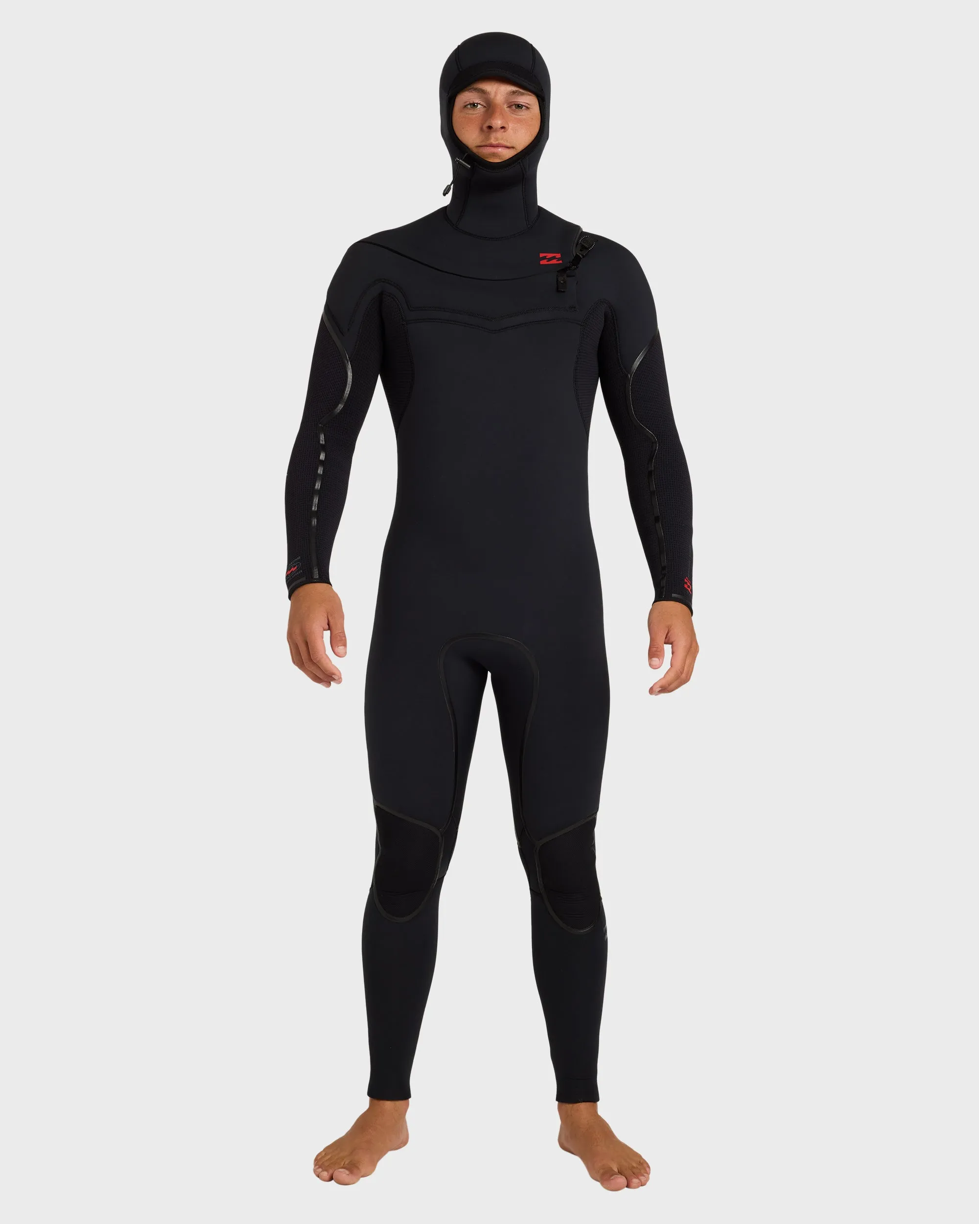 5/4mm Absolute Ultra GBS Hooded Chest Zip Full Wetsuit - Black sold by Billabong